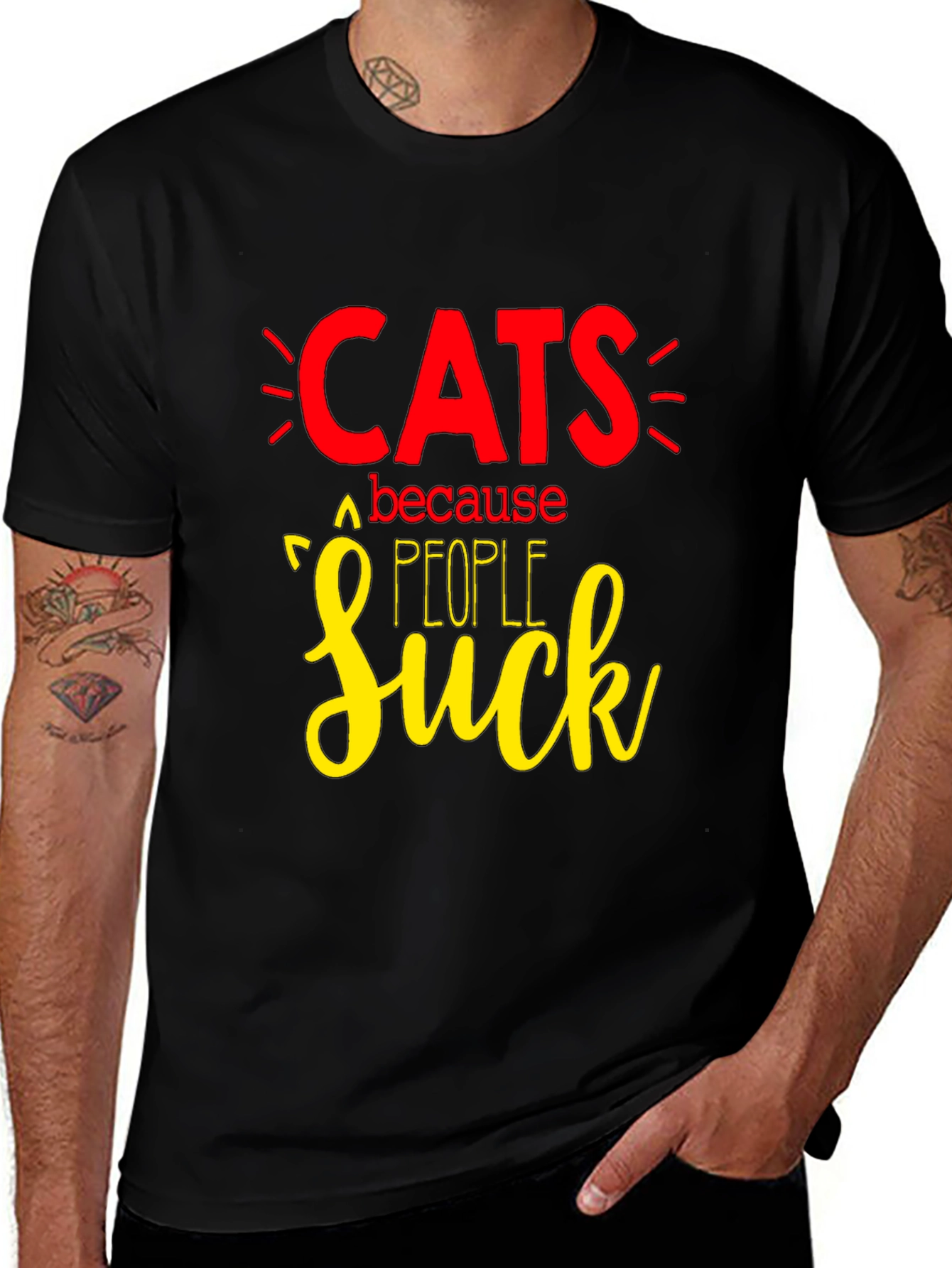Variant 13 of Cats Because People Suck T-Shirt
