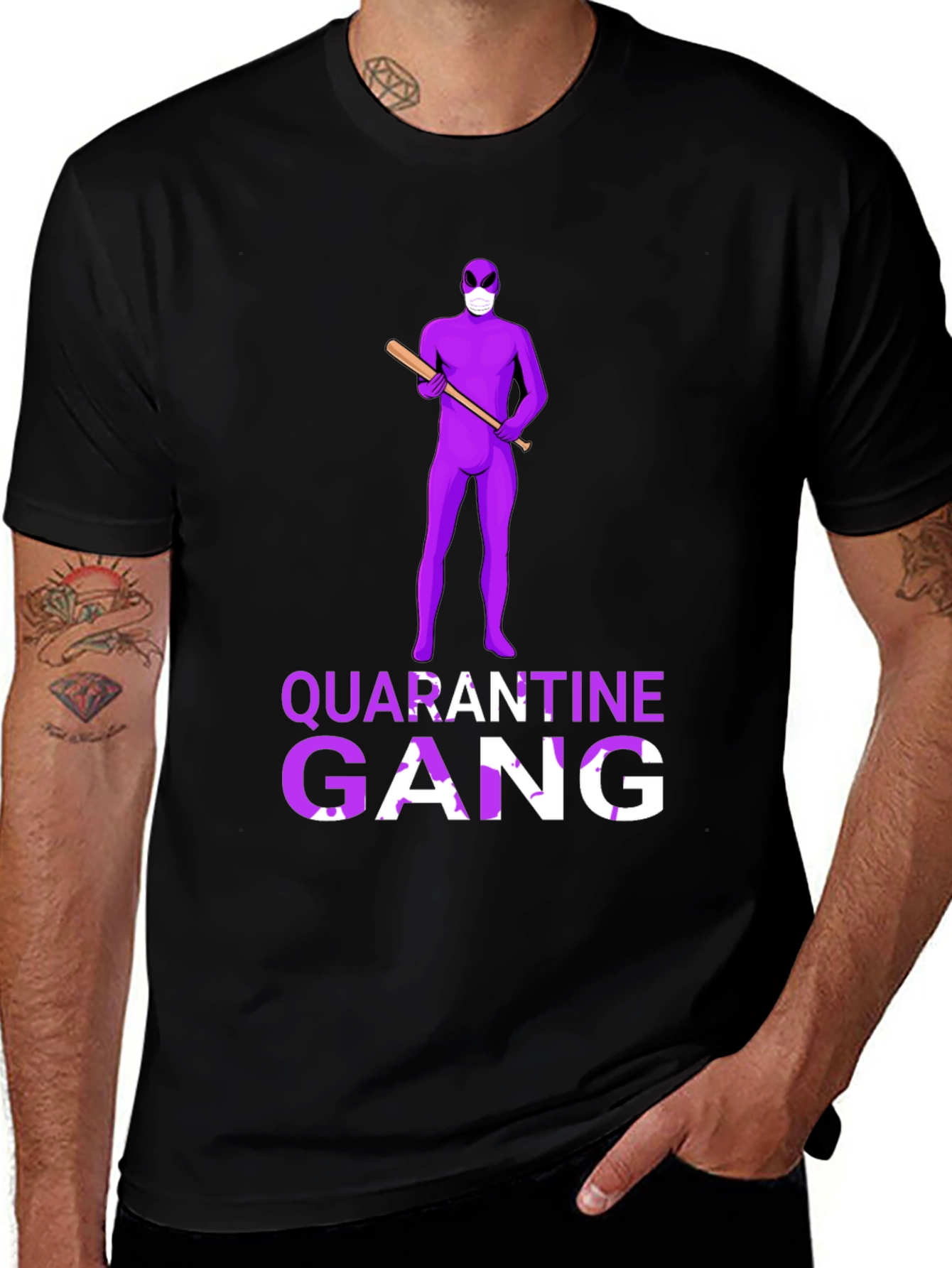 Quarantine Gang T-Shirt - Novelty Graphic Tee