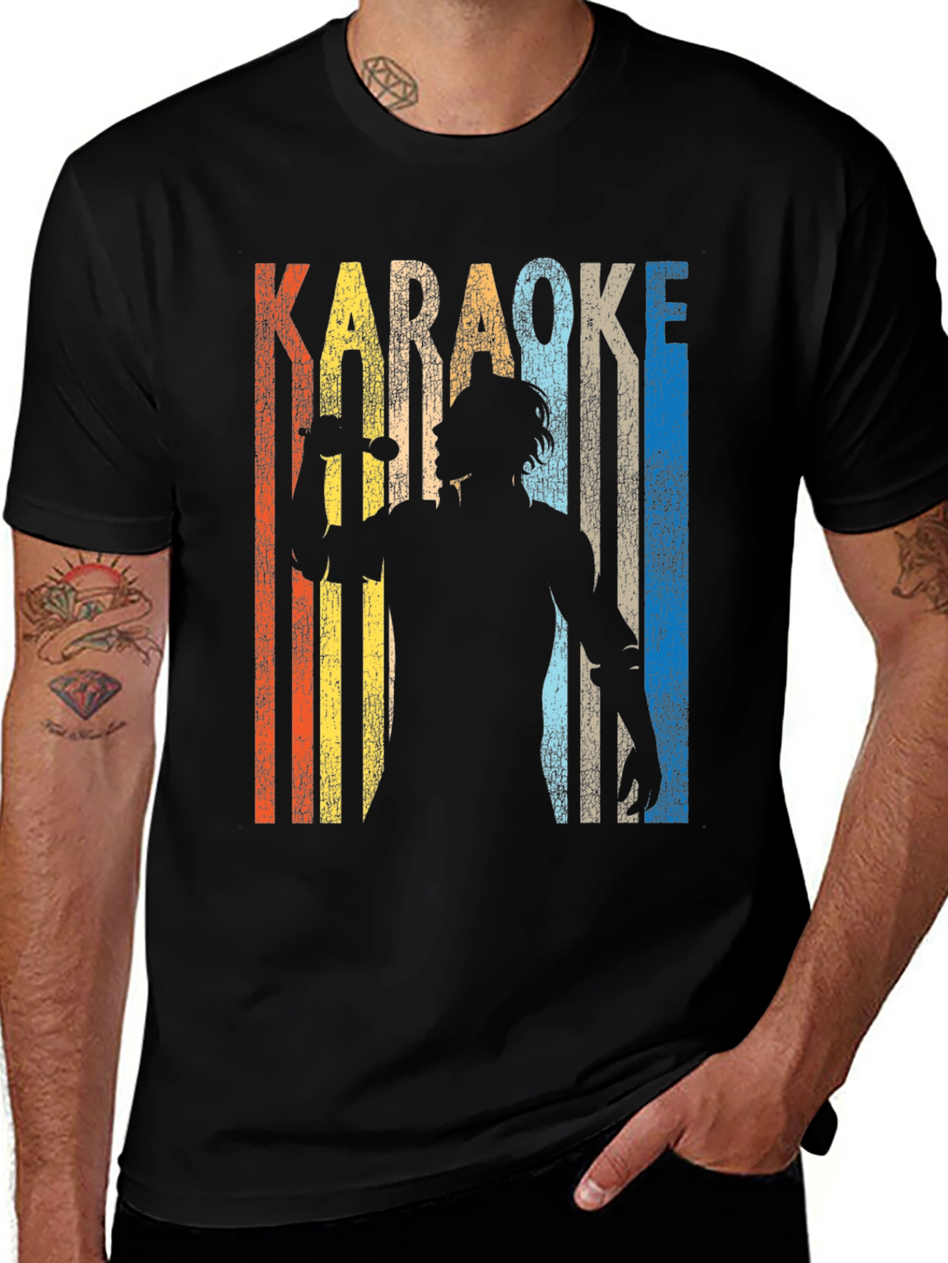 Variant 29 of Karaoke Retro Style Graphic Tee