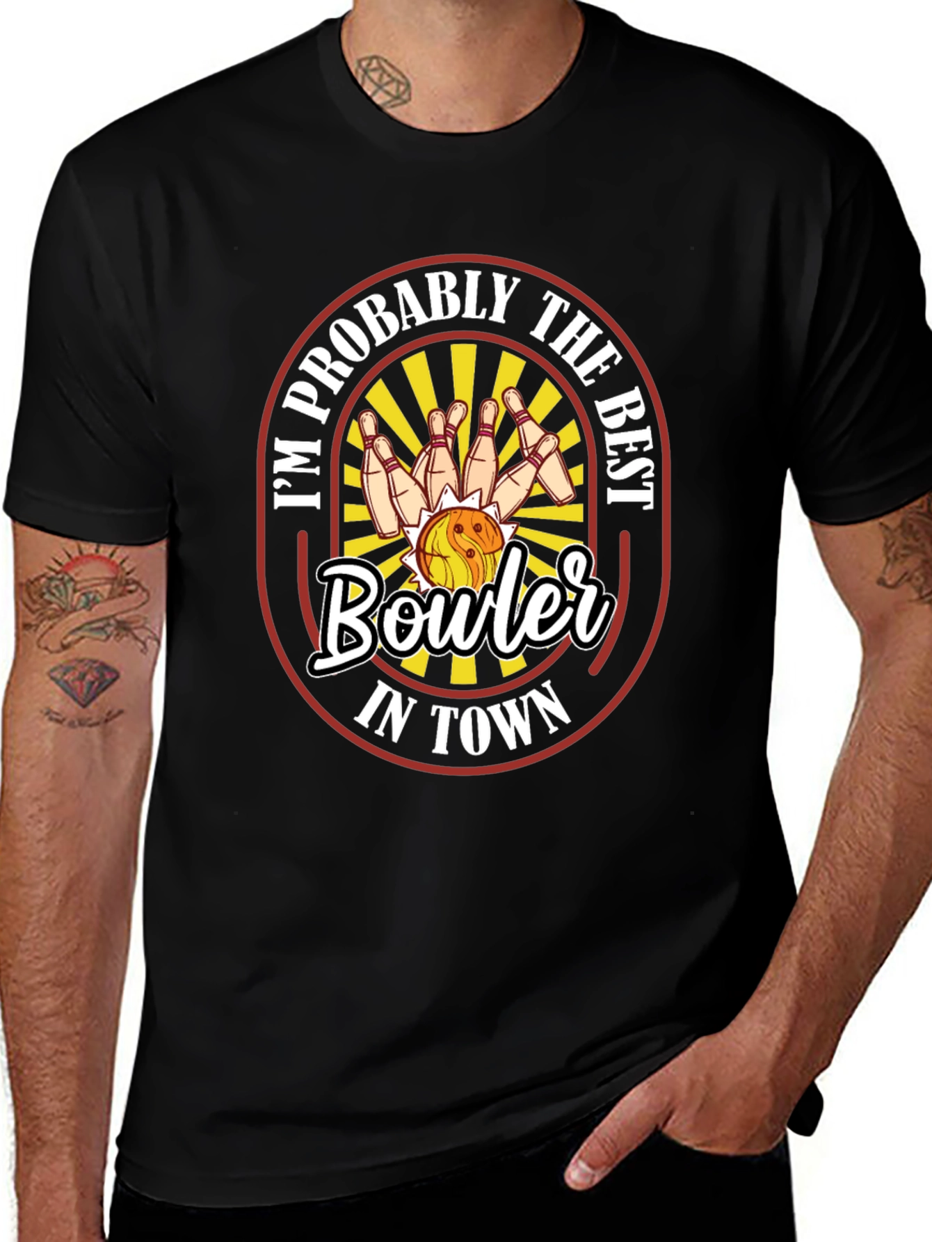 Variant 22 of Best Bowler in Town Graphic Tee