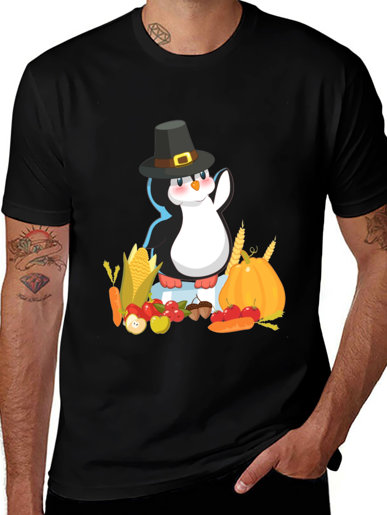 Thanksgiving Penguin T-Shirt