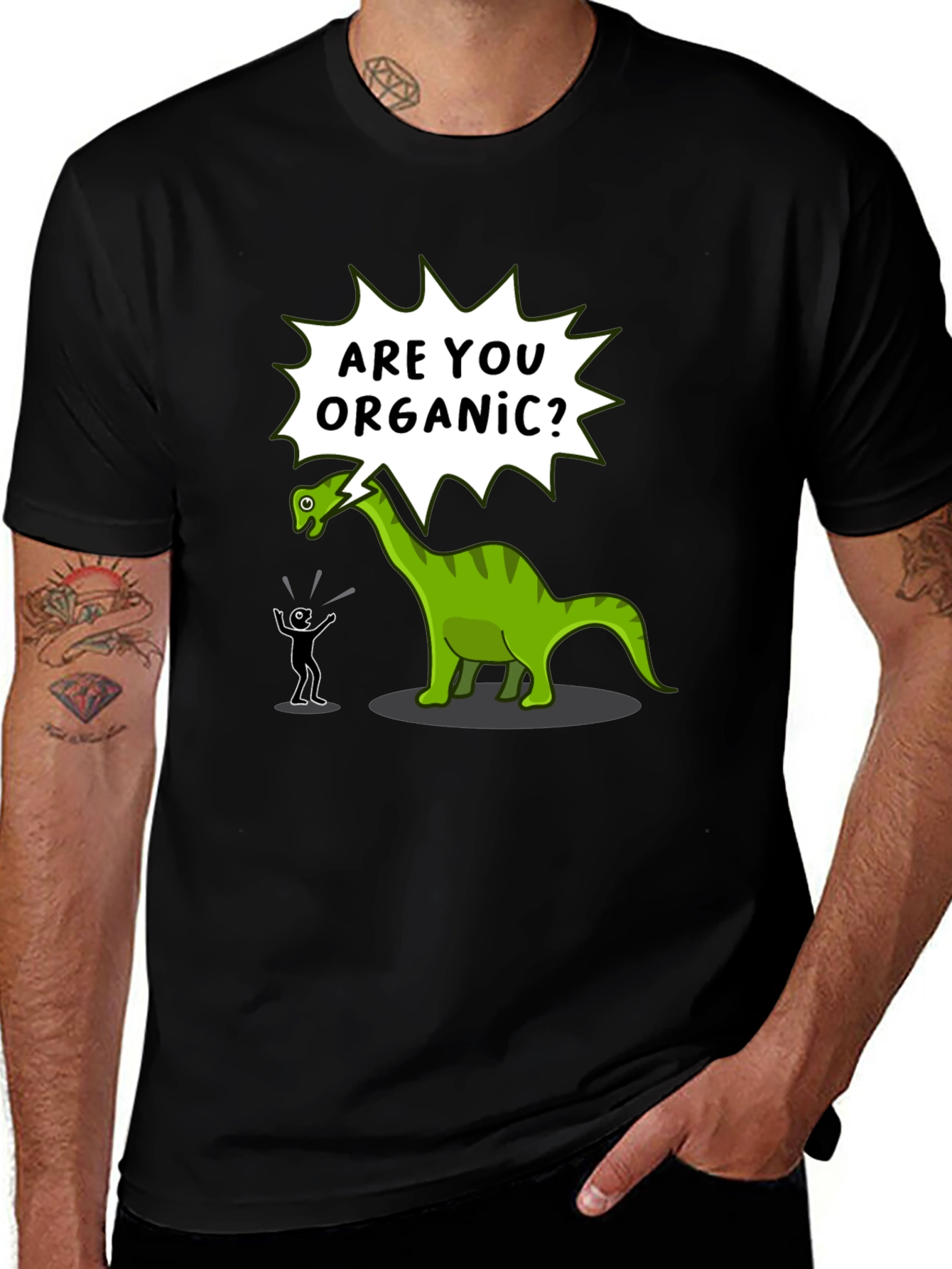 Variant 12 of Organic Dinosaur T-Shirt