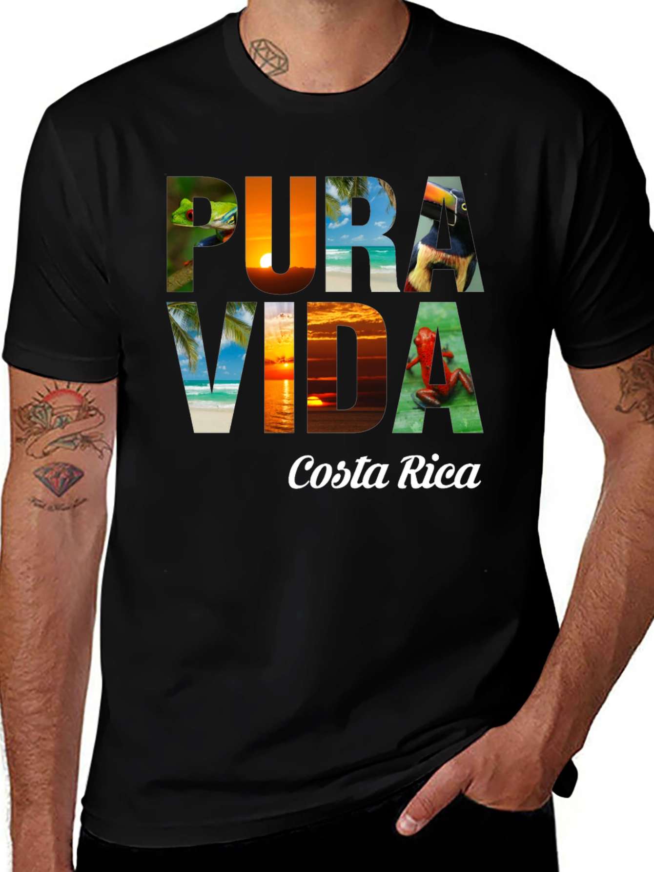 Pura Vida Costa Rica Graphic Tee