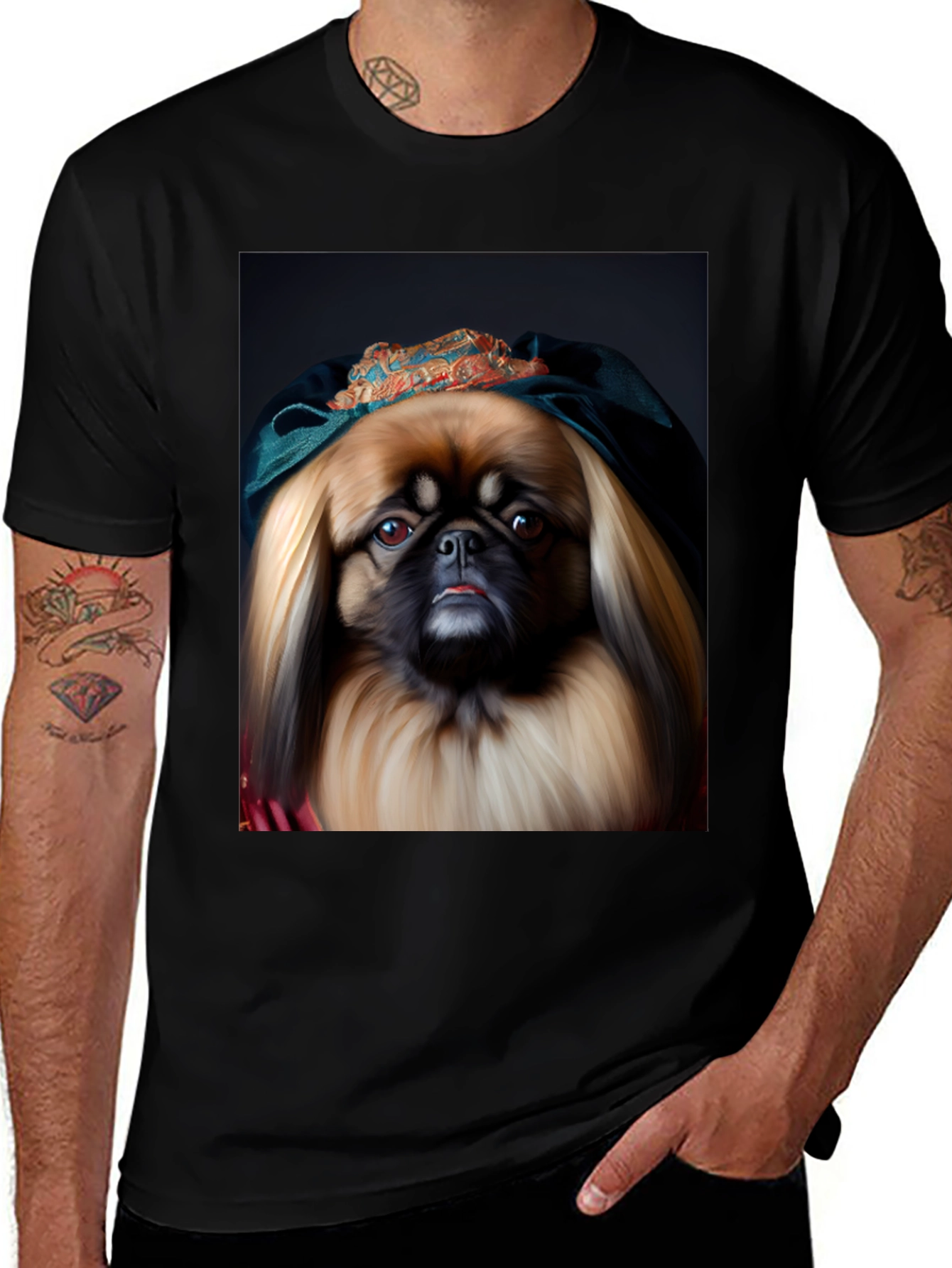 Variant 22 of Dog Portrait T-Shirt, Novelty Pet Tee