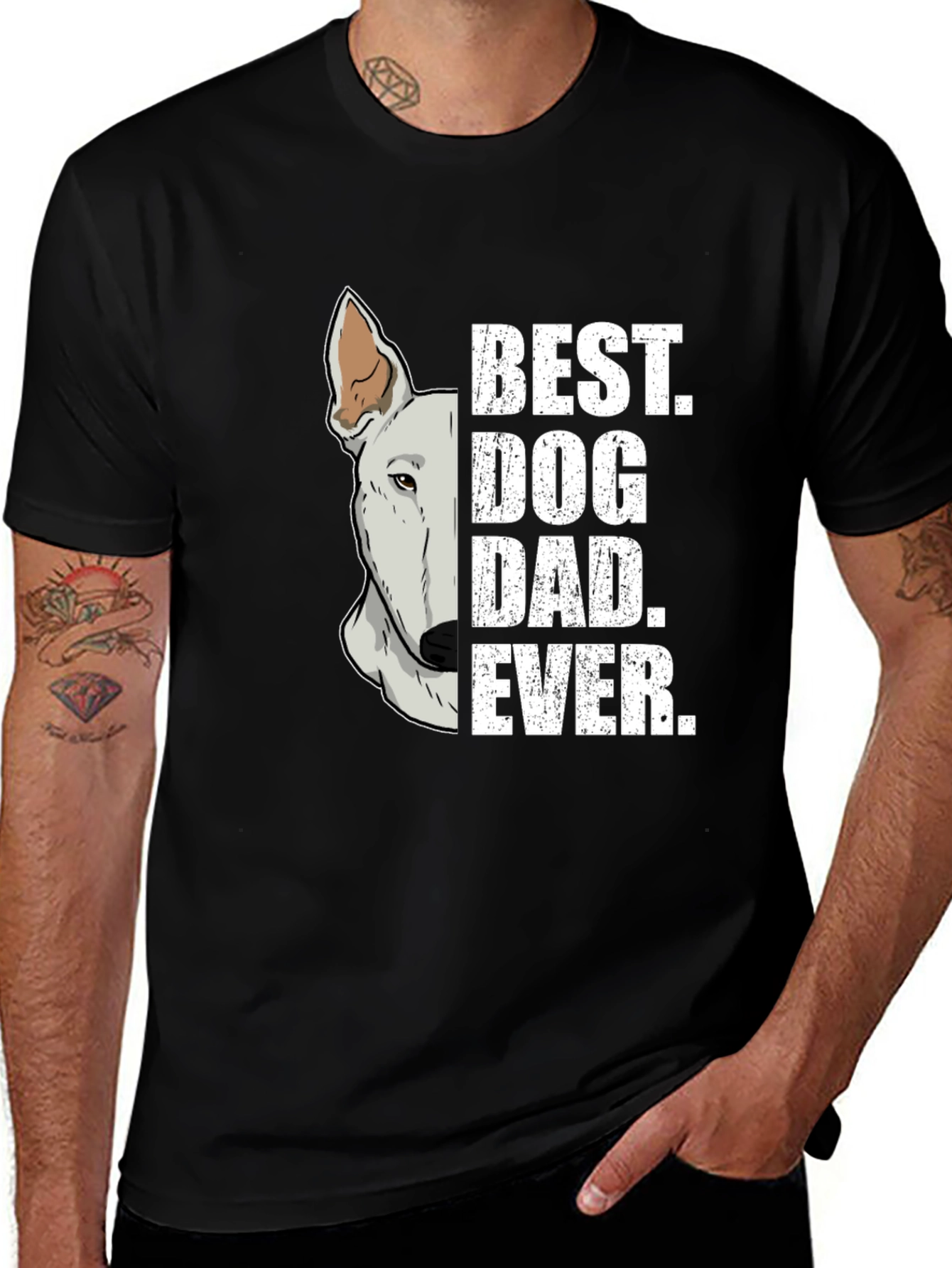 Variant 17 of Best Dog Dad Ever Graphic T-Shirt