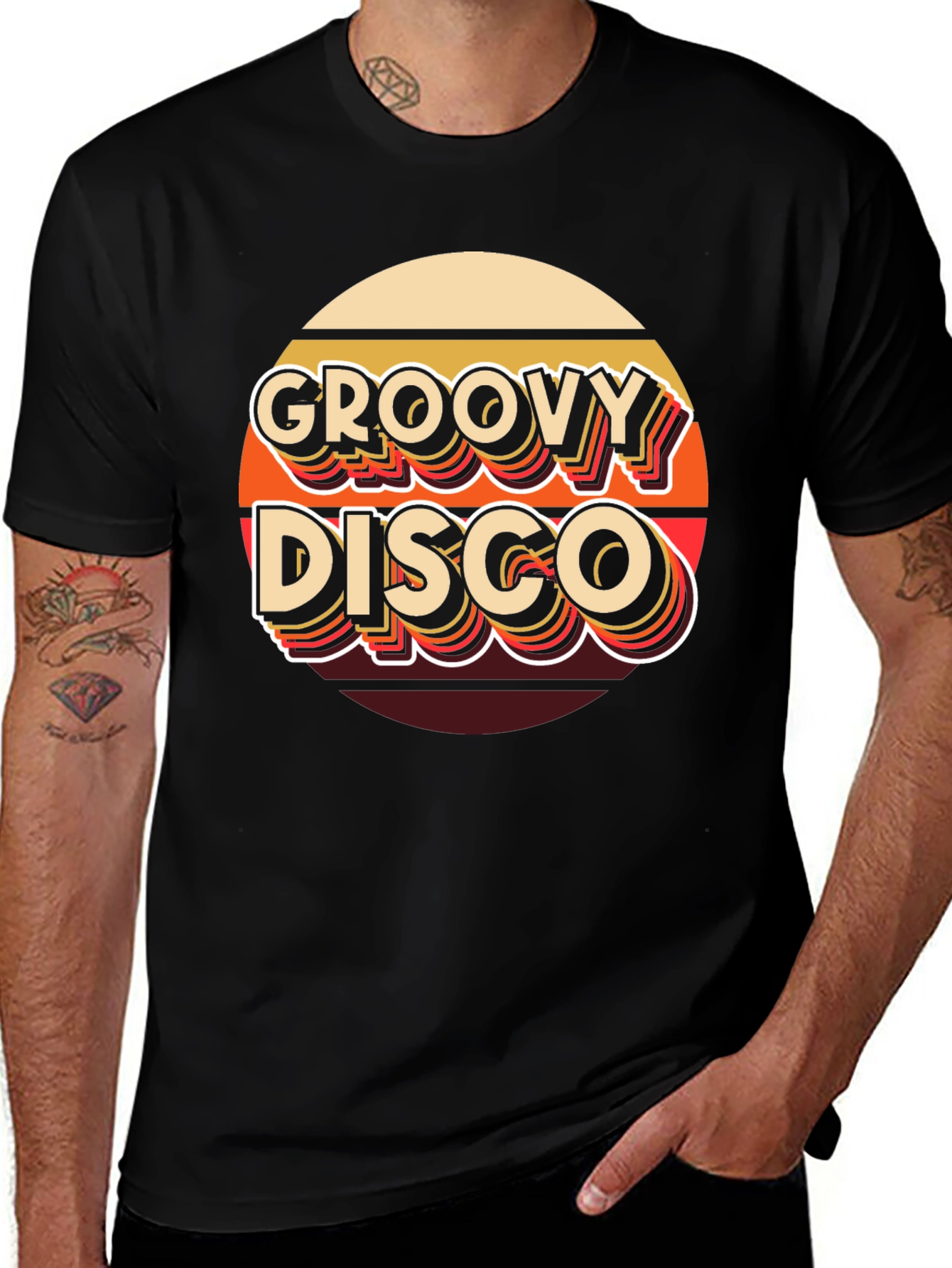Variant 22 of Groovy Disco Retro T-Shirt