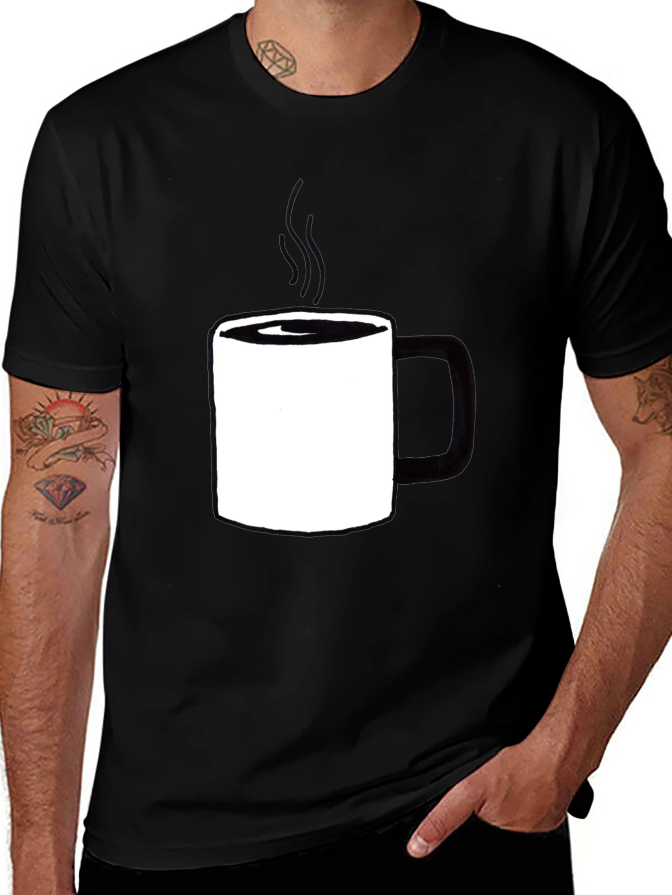 Variant 23 of Coffee Mug Graphic Tee - Casual Comfort