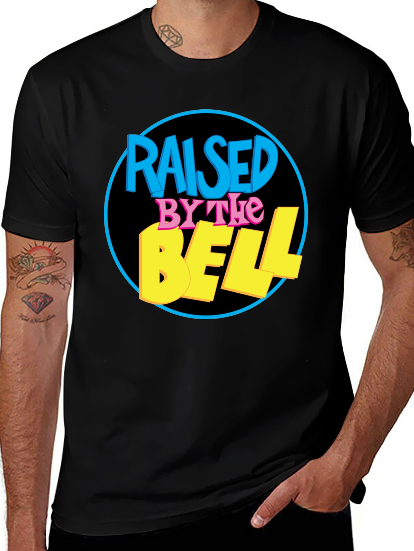 Variant 25 of Raised By The Bell Black T-Shirt