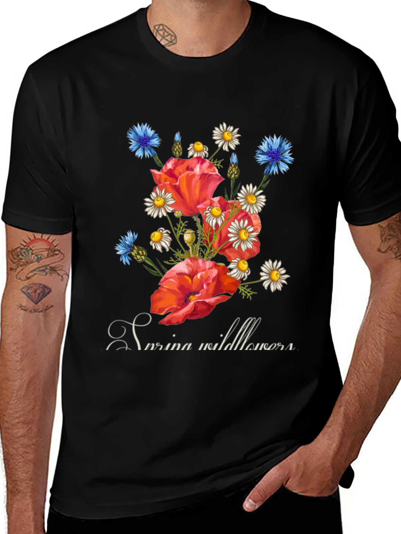 Variant 24 of Wildflower Graphic Tee - Stylish Floral Design