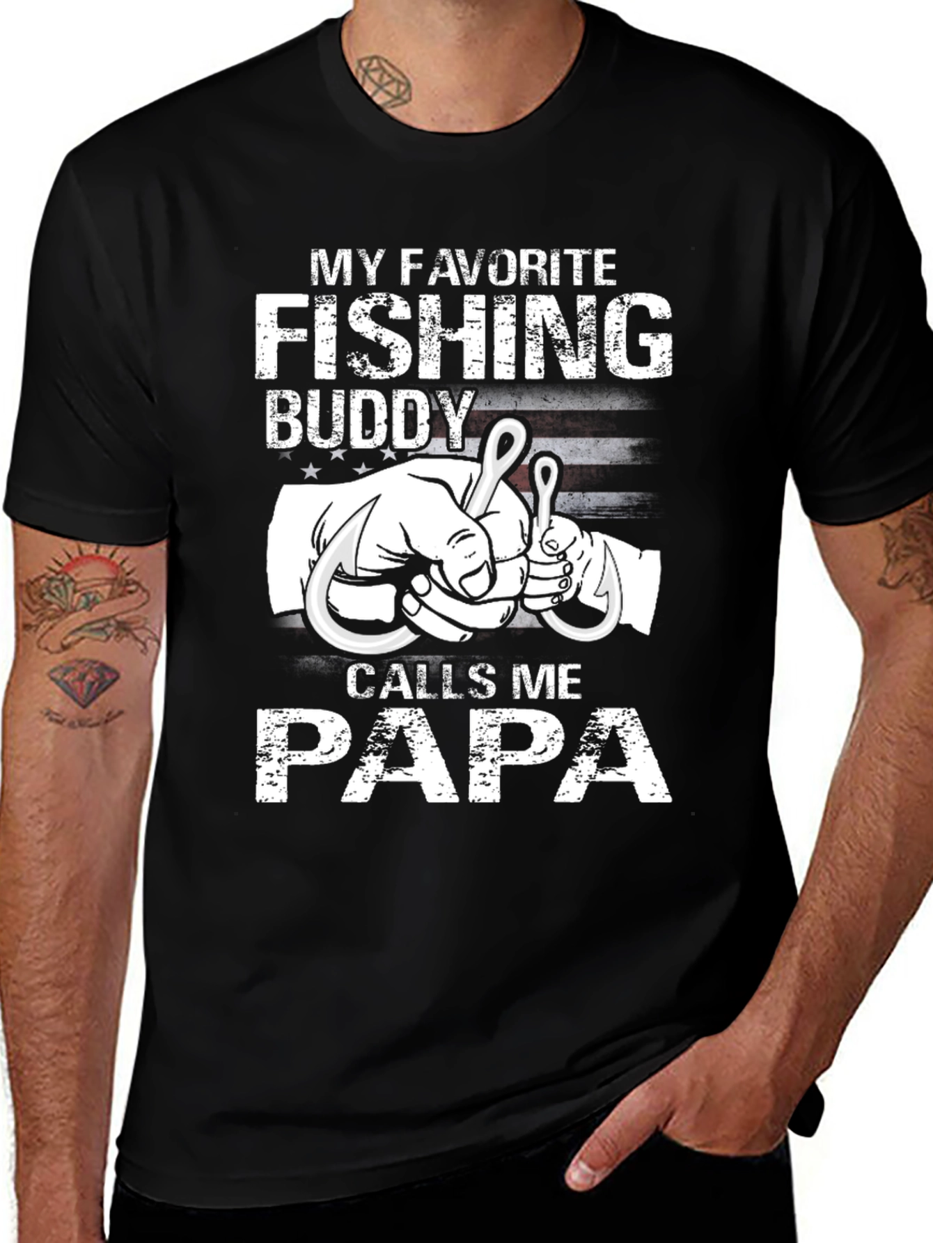 Variant 9 of Fishing Buddy Papa T-Shirt