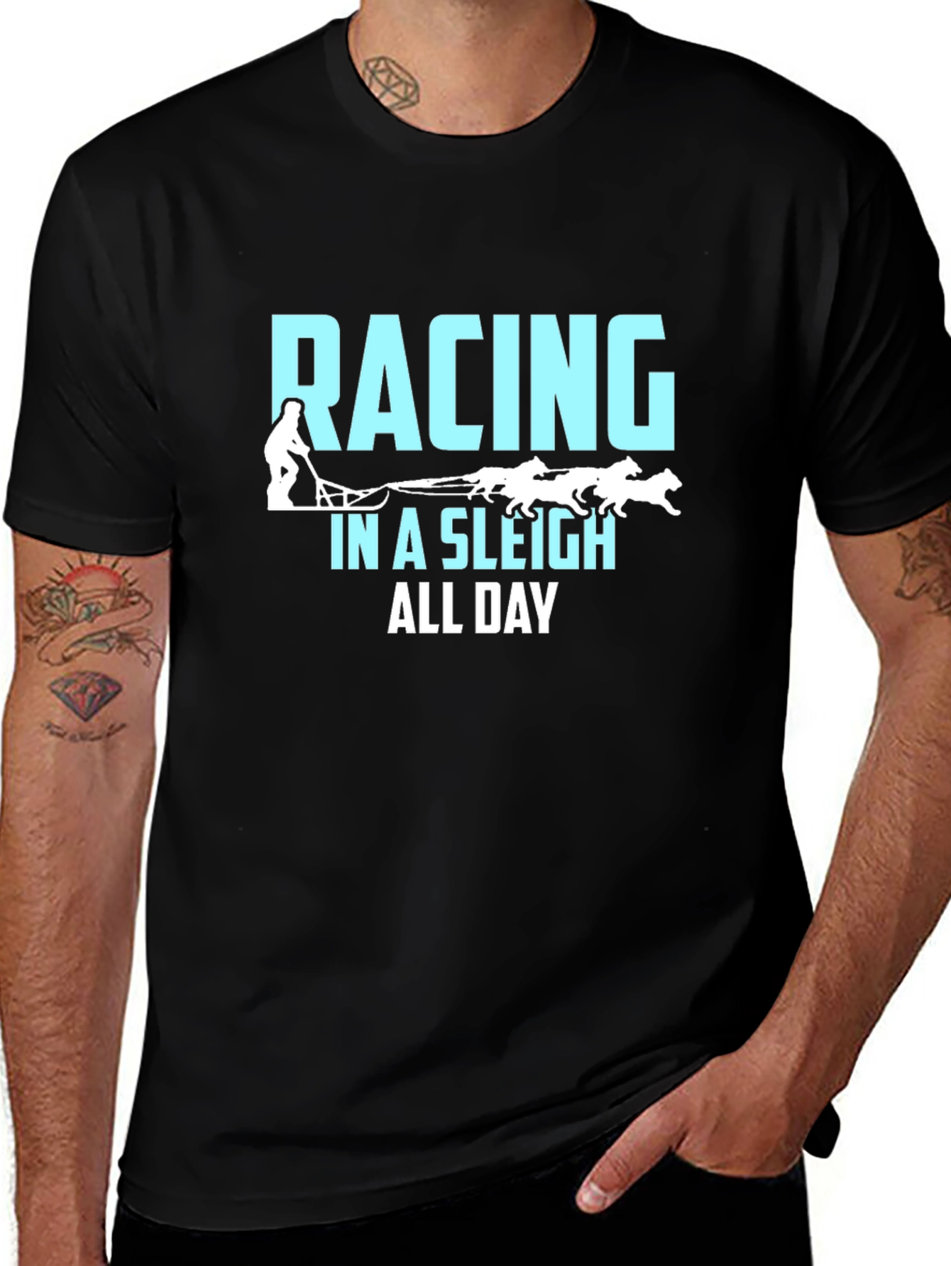 Variant 22 of Racing in a Sleigh All Day Graphic Tee