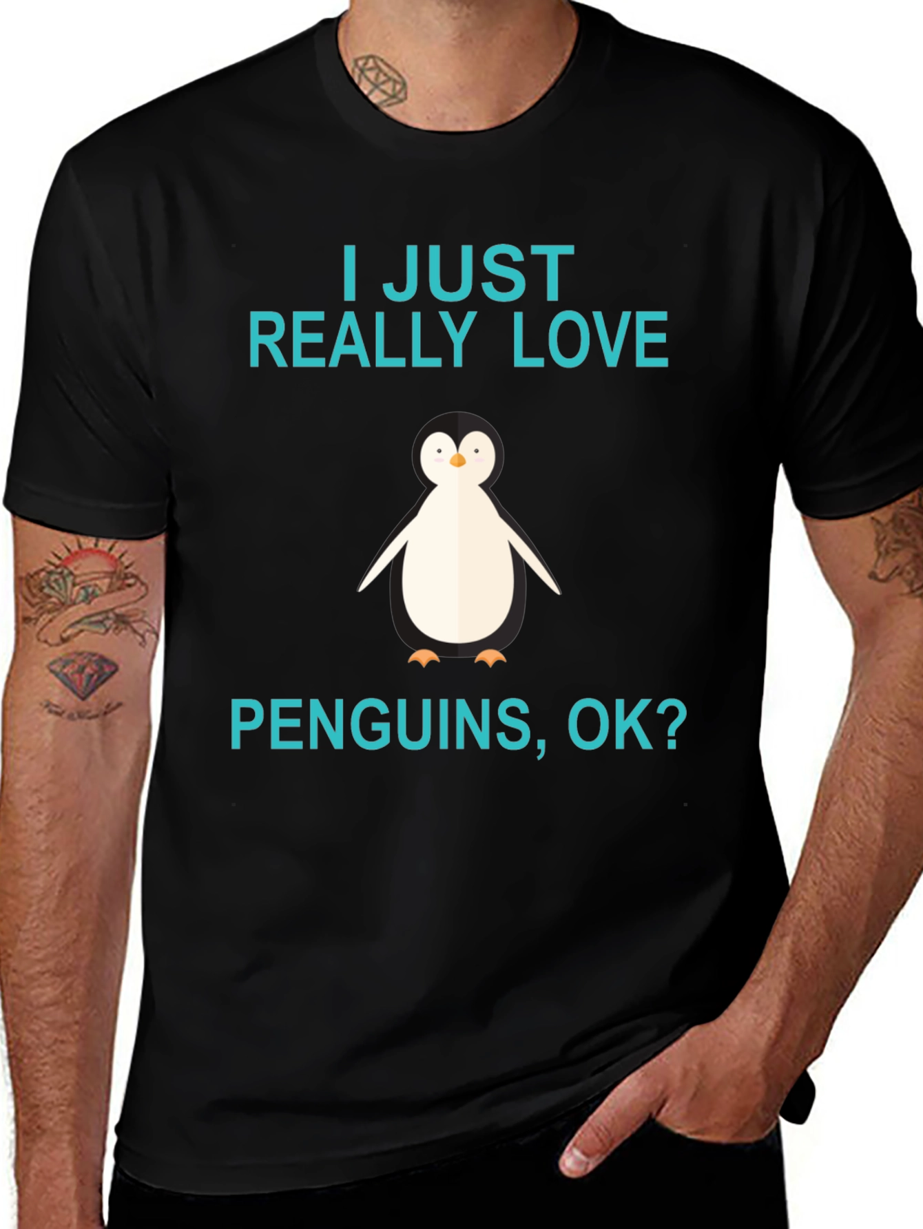 Variant 10 of Penguin Lover Black T-Shirt