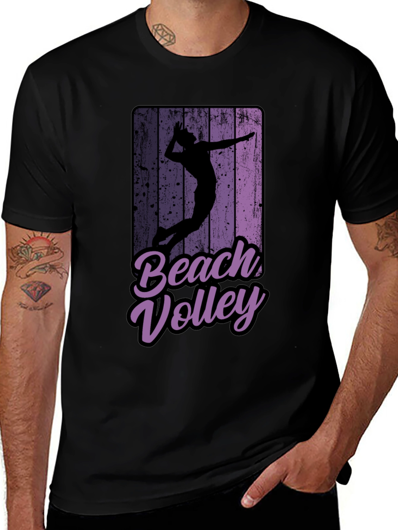 Variant 4 of Beach Volley Graphic T-Shirt - Stylish Casual Tee