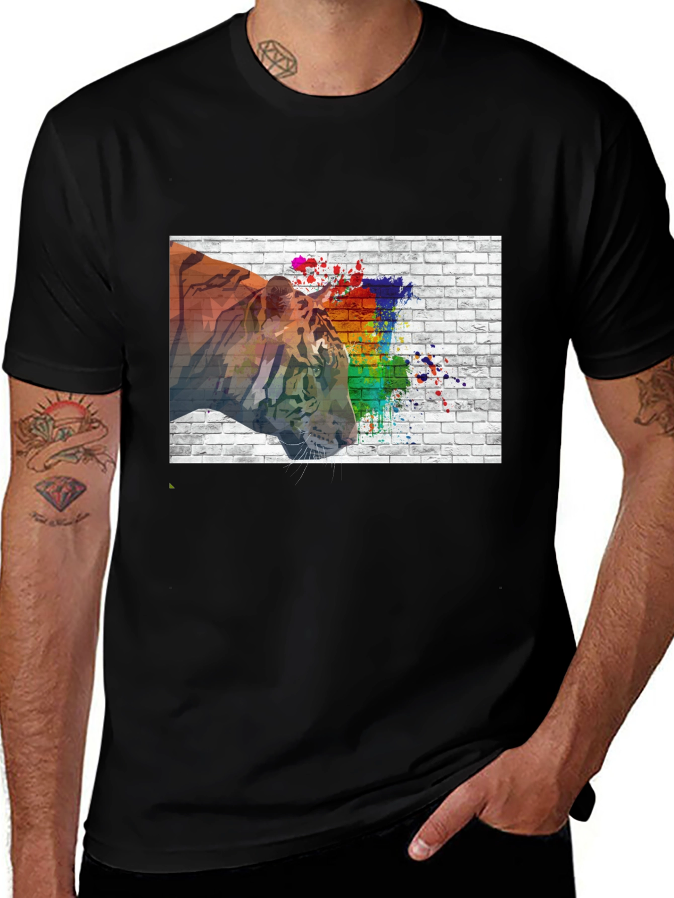 Variant 23 of Tiger Graphic T-Shirt - Urban Style Tee