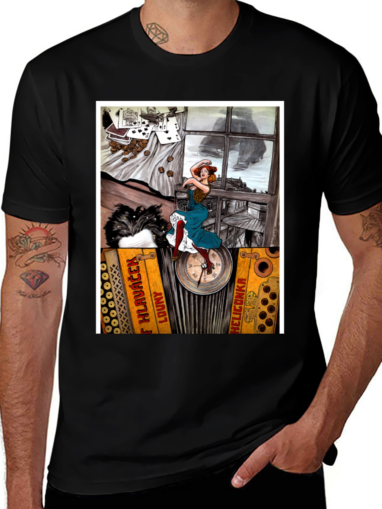 Variant 20 of Accordion Woman T-Shirt