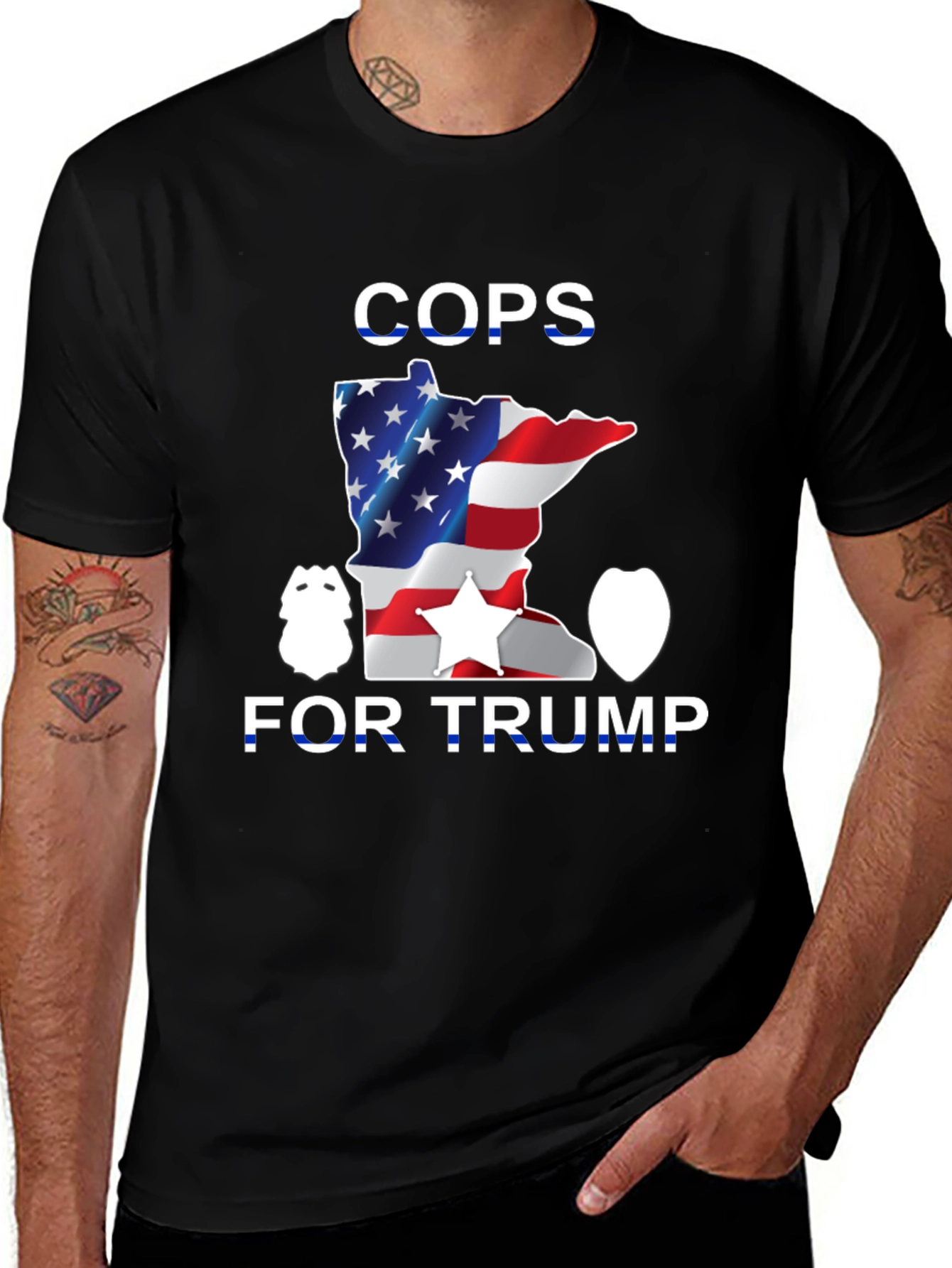 Cops for Trump Graphic Tee