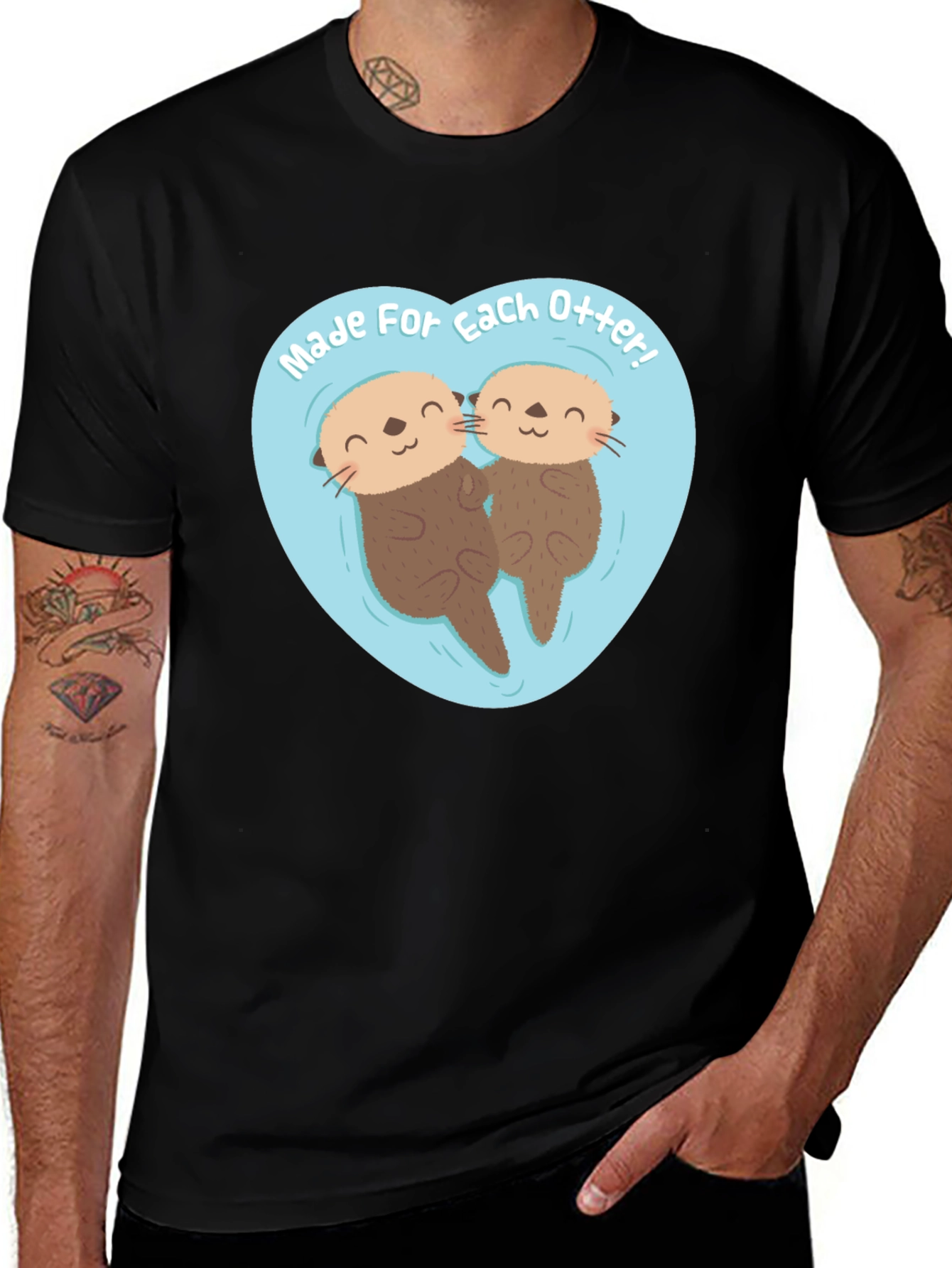 Variant 30 of Otterly Adorable Black Tee