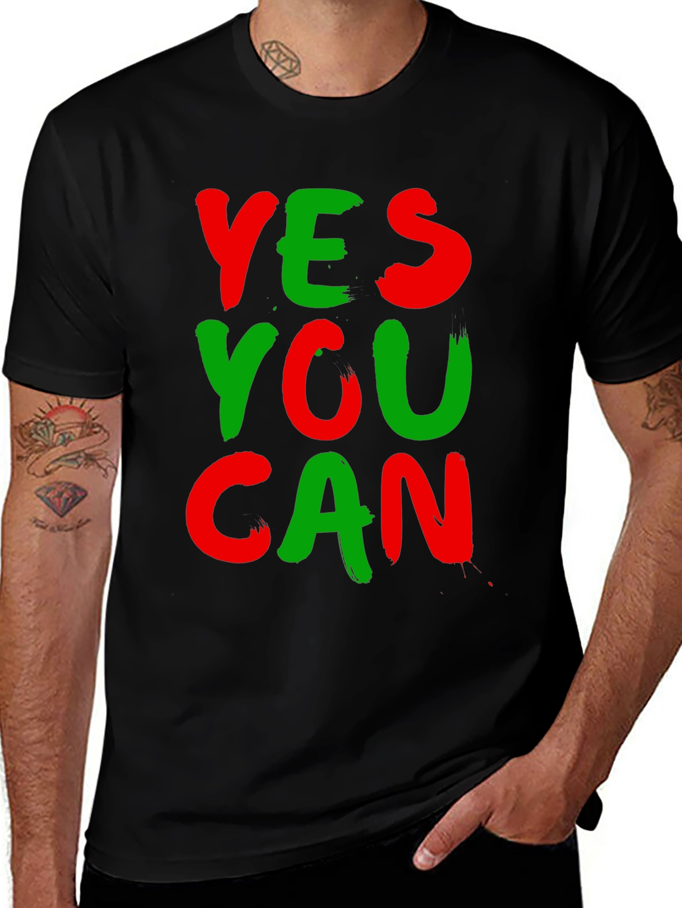 Variant 9 of Yes You Can Graphic Tee - Motivational T-Shirt
