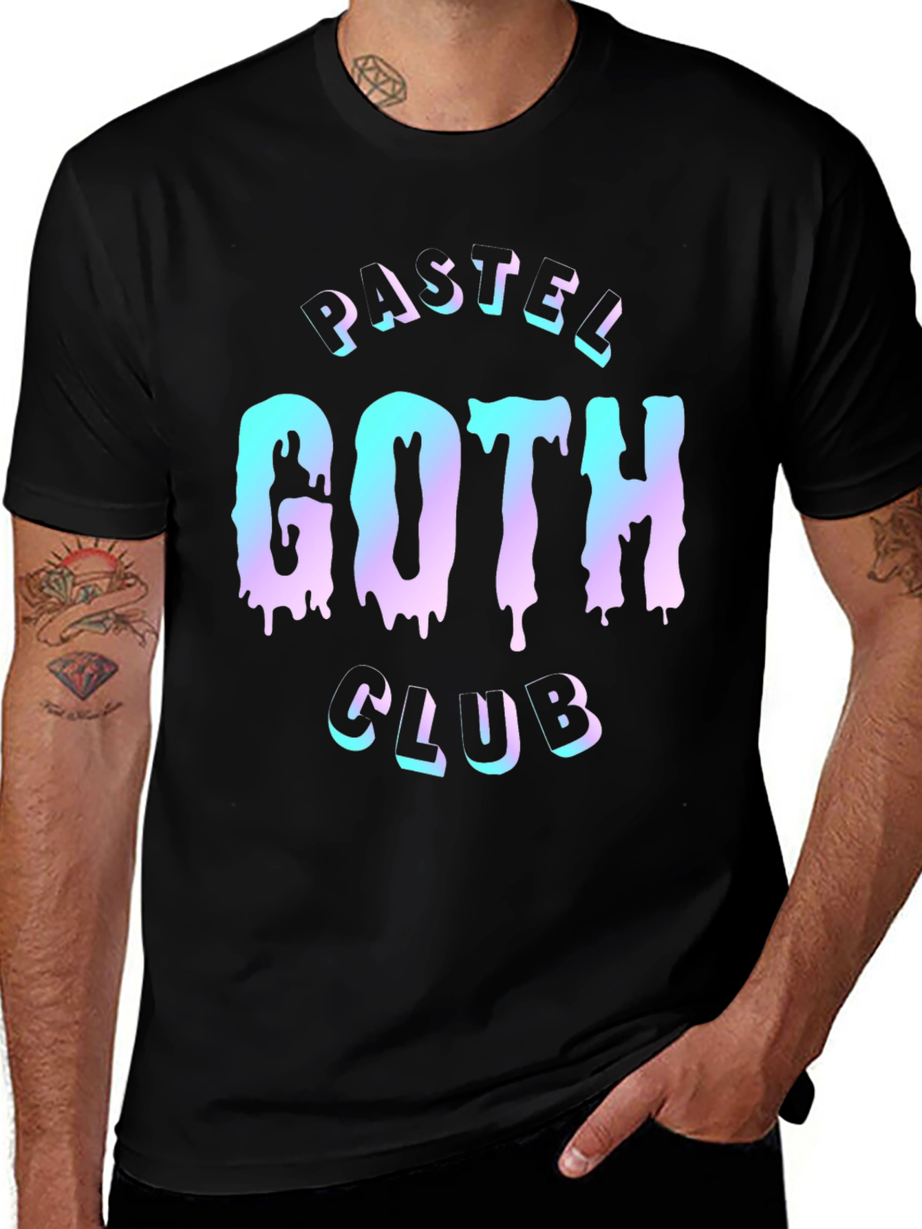 Variant 13 of Pastel Goth Club Graphic Tee