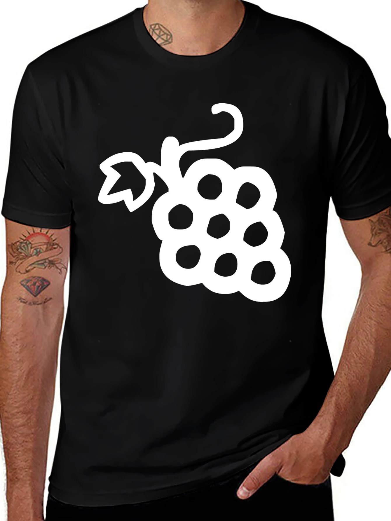 Variant 30 of Grape Graphic Tee - Stylish Fruit Design