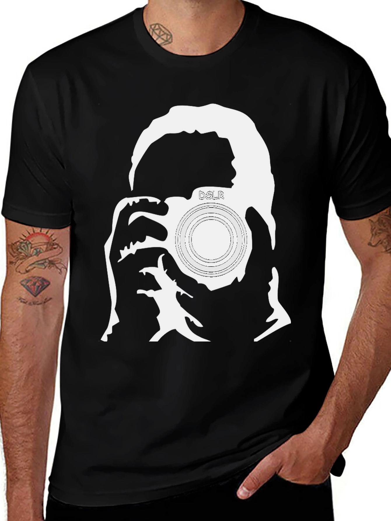 Variant 11 of Photographer Graphic Tee - DSLR Camera T-Shirt