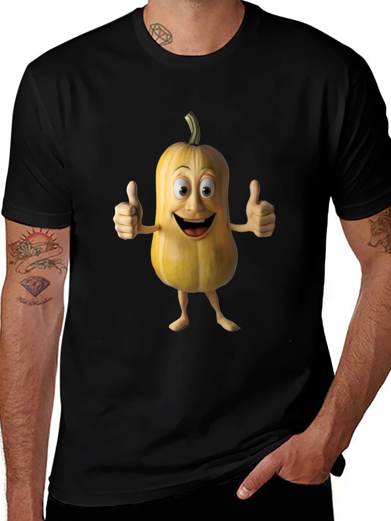 Variant 12 of Funny Cartoon Pumpkin T-Shirt