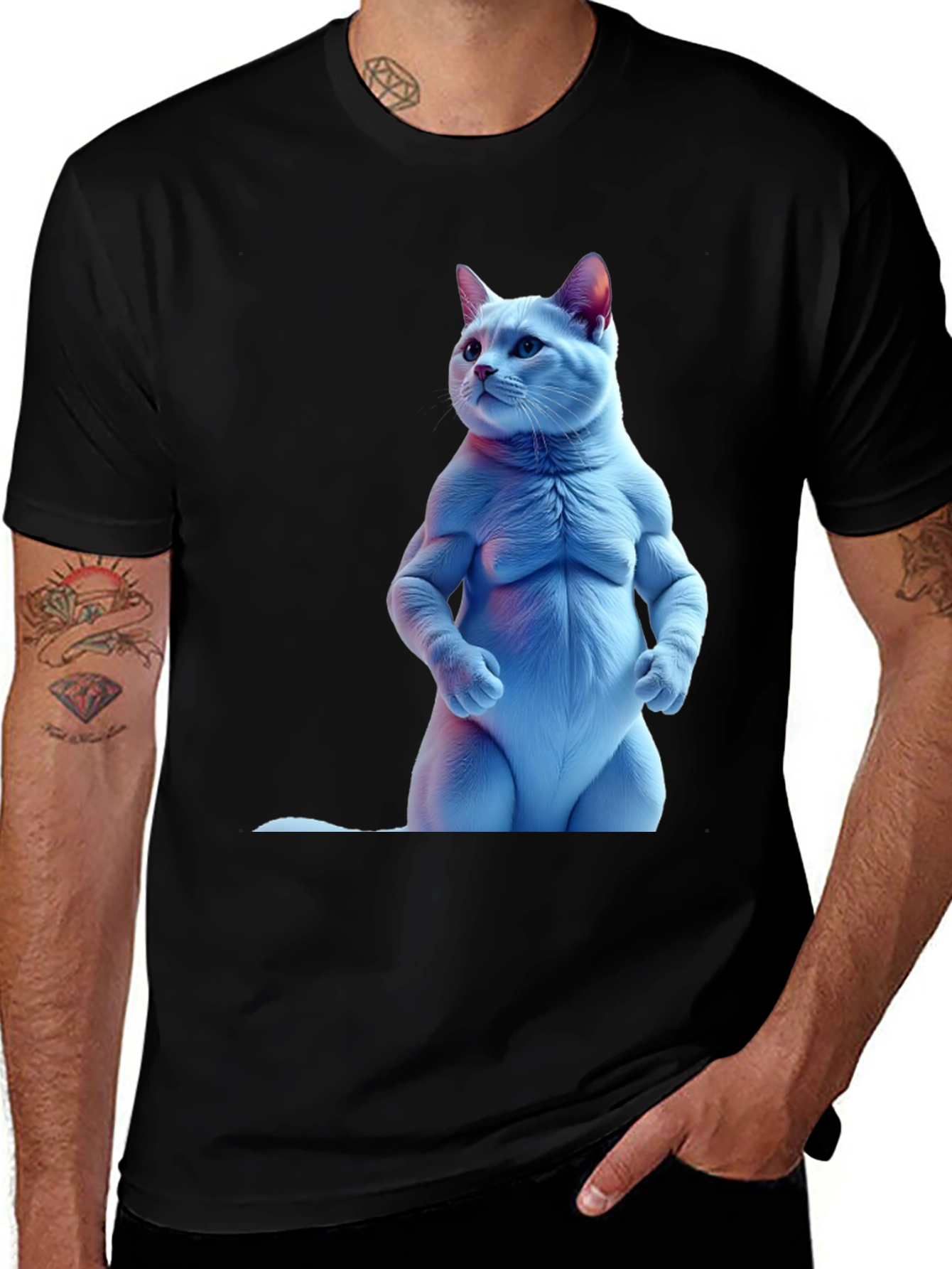 Variant 13 of Buff Cat Black T-Shirt