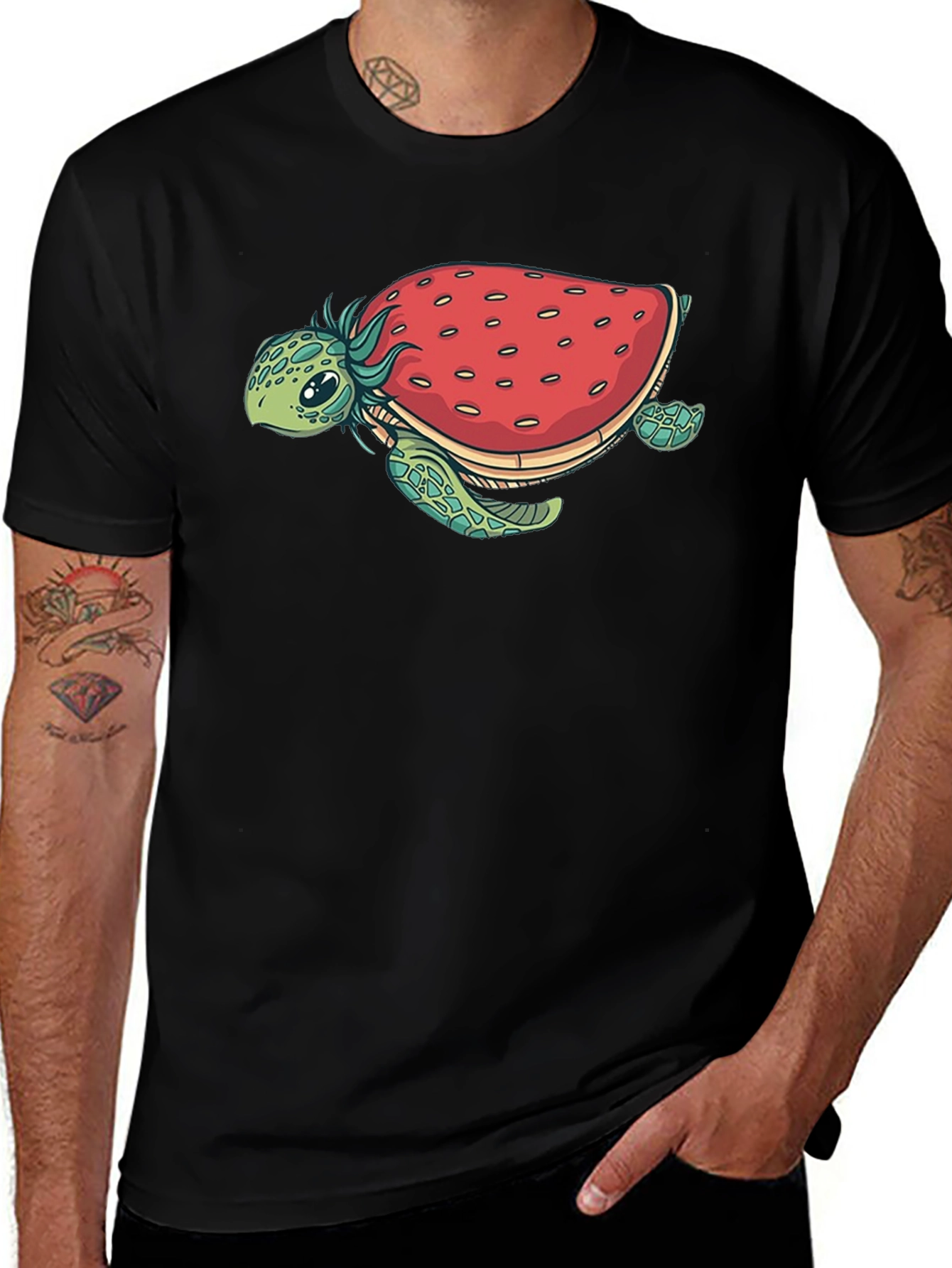 Strawberry Turtle Graphic Tee