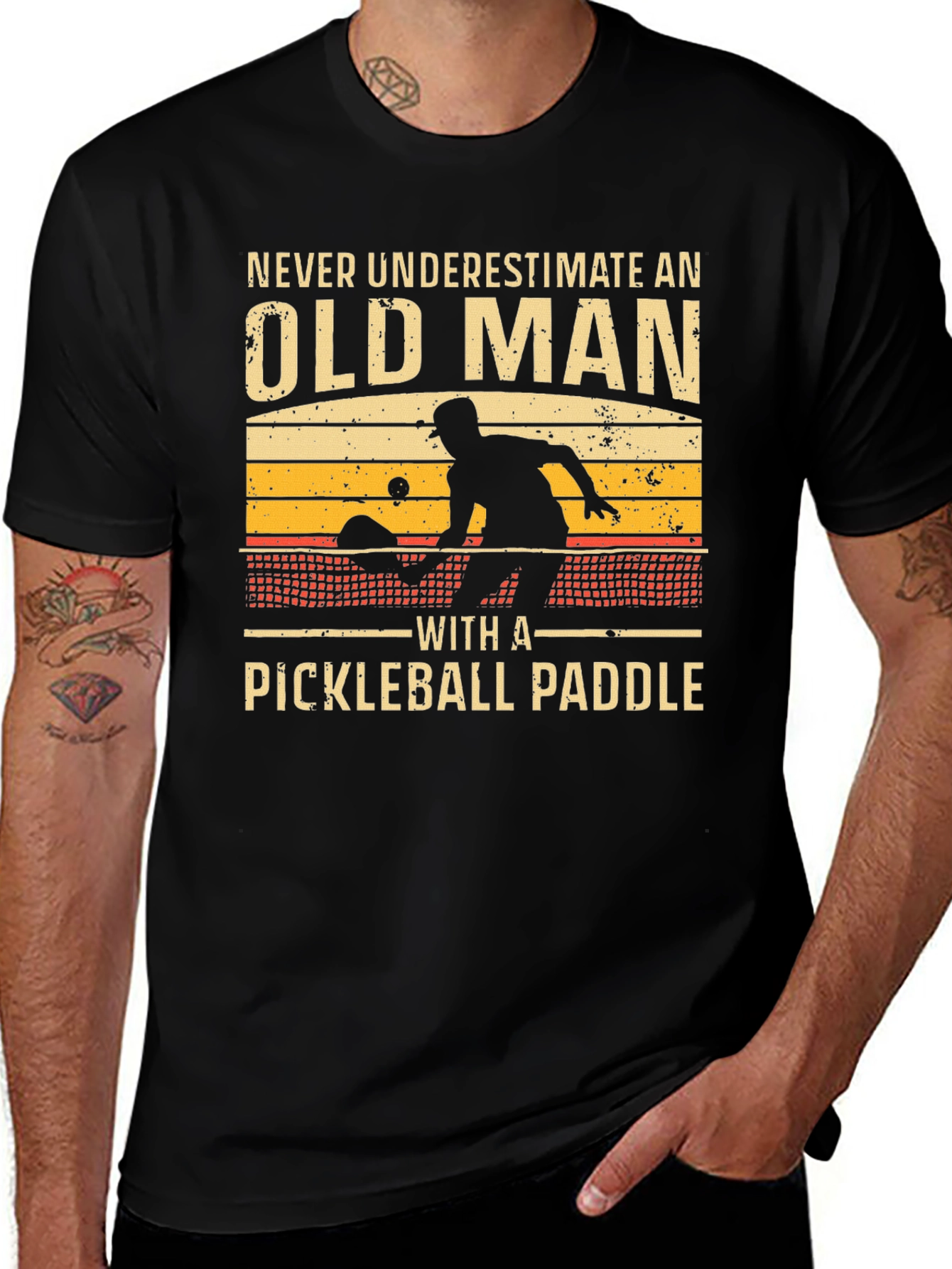 Variant 23 of Pickleball Old Man T-Shirt