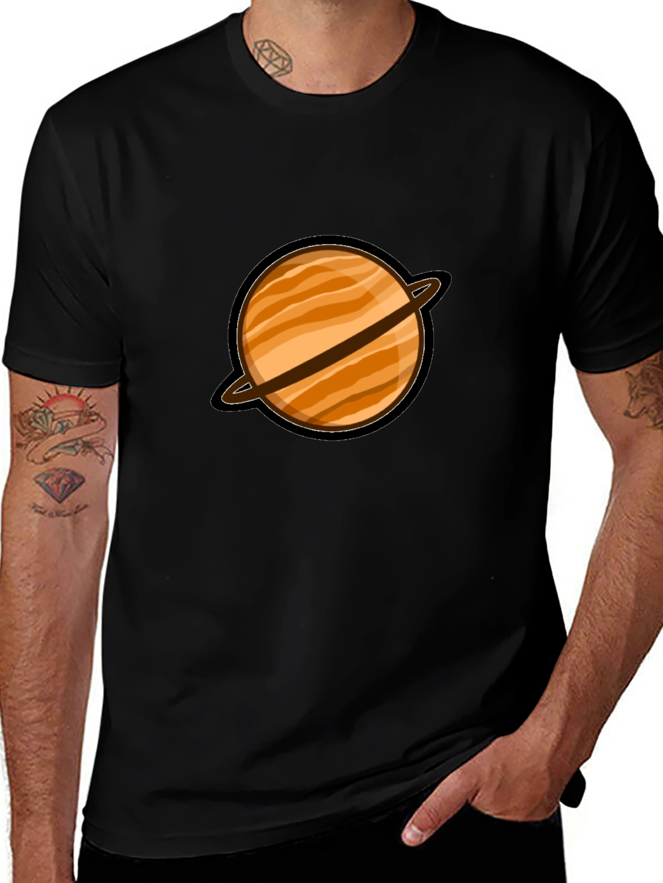 Planet Saturn Graphic T-Shirt