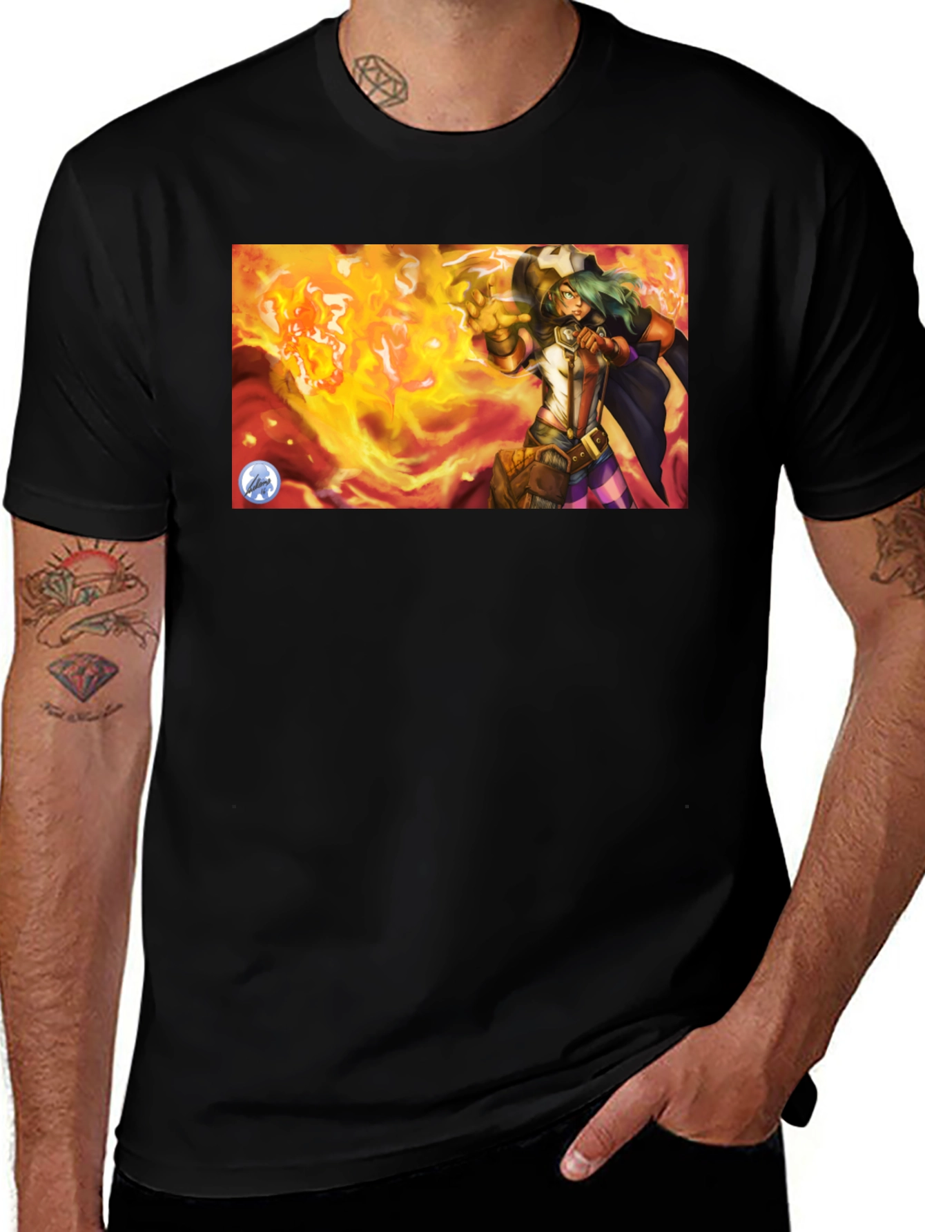 Variant 14 of Wizard Fire T-Shirt - Unleash the Magic
