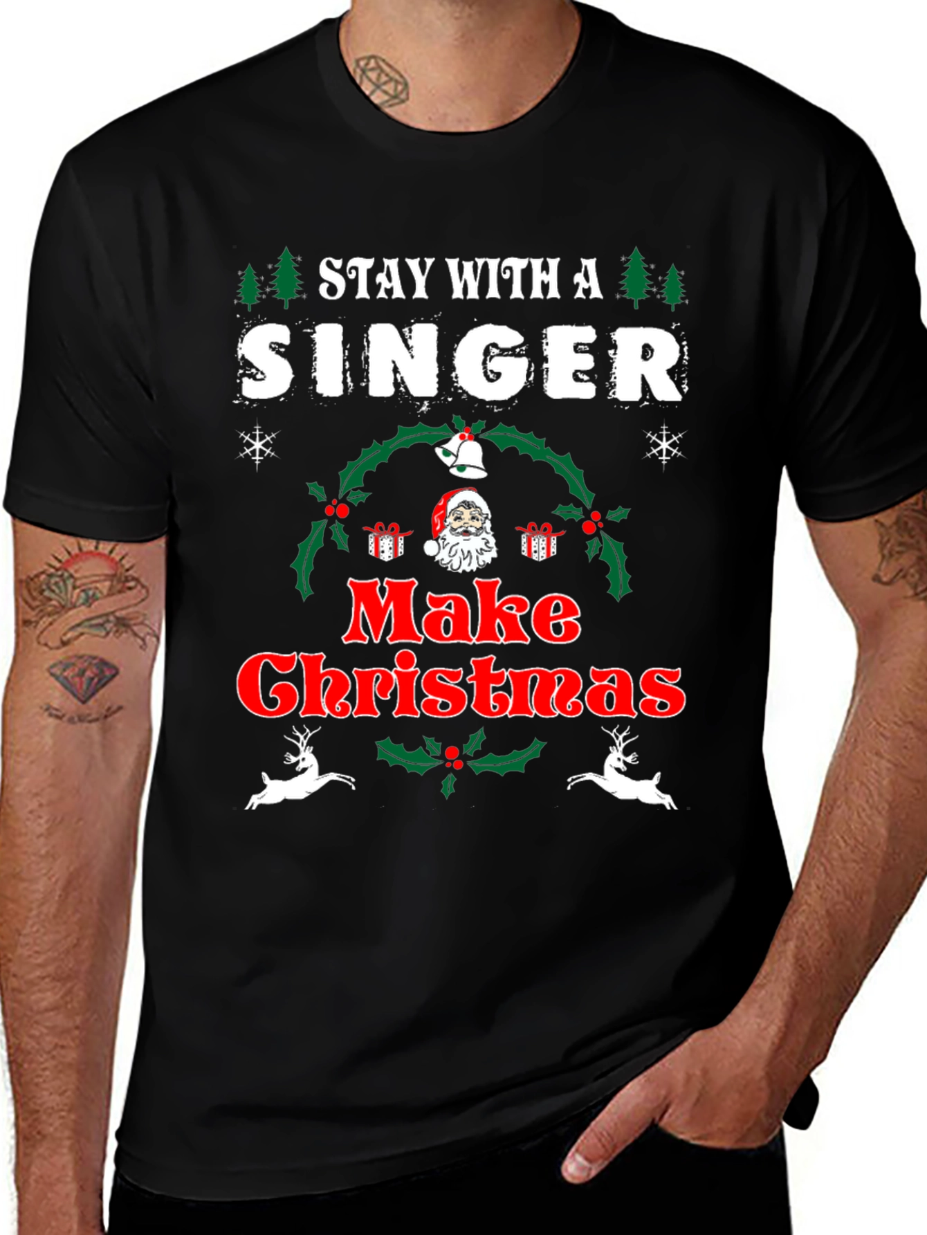 Variant 9 of Stay With A Singer Make Christmas T-Shirt