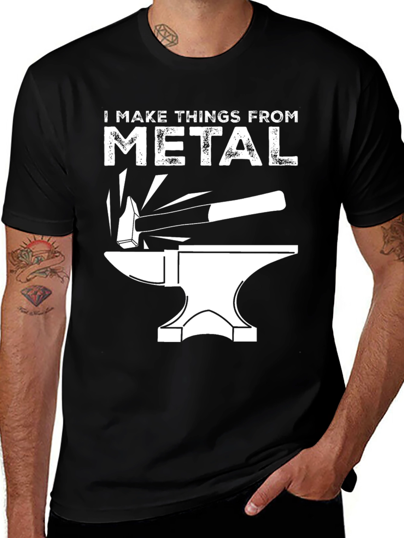 Variant 7 of I Make Things From Metal Blacksmith T-Shirt