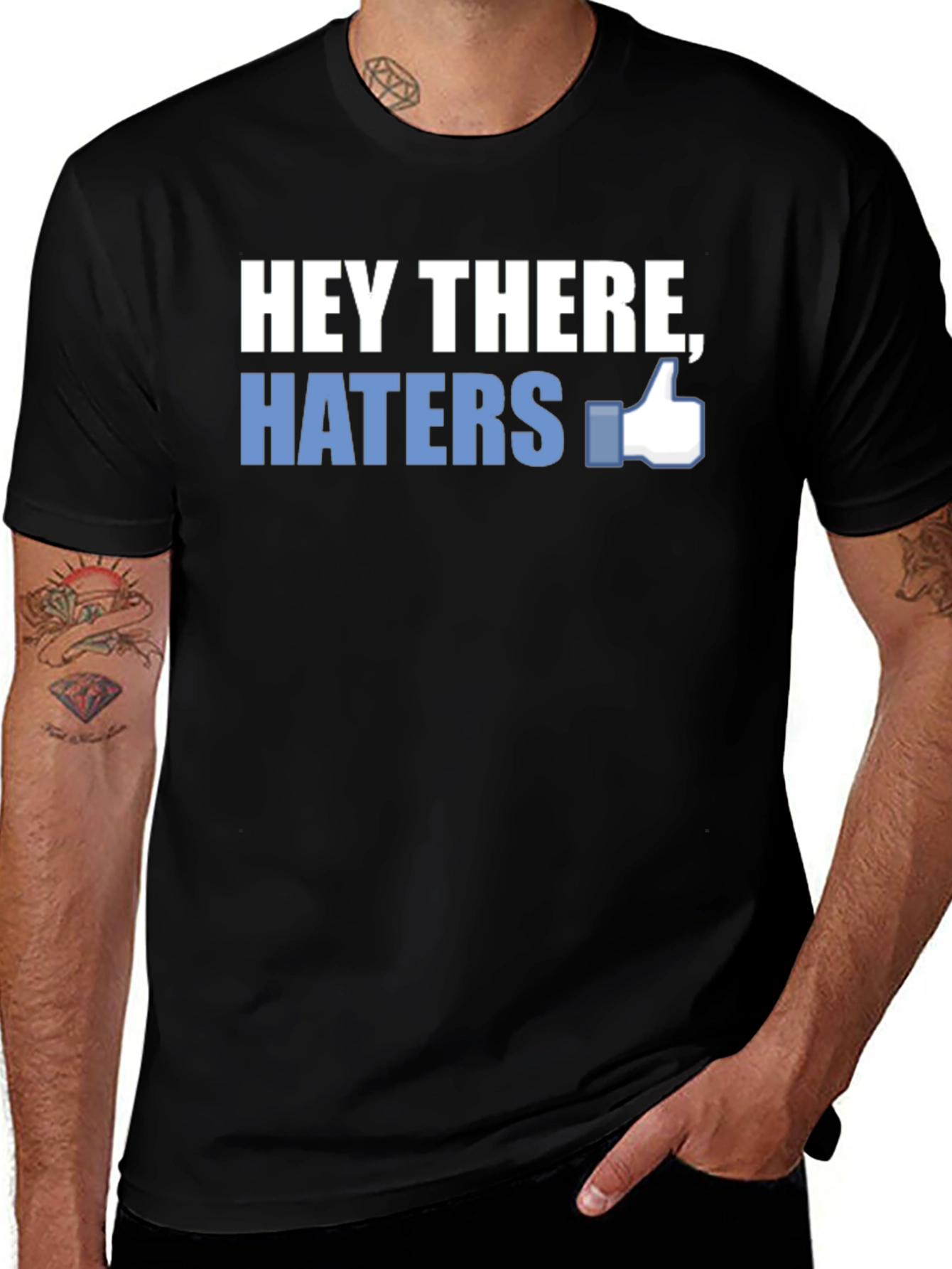 Variant 13 of Hey There, Haters T-Shirt - Social Media Inspired Funny Tee
