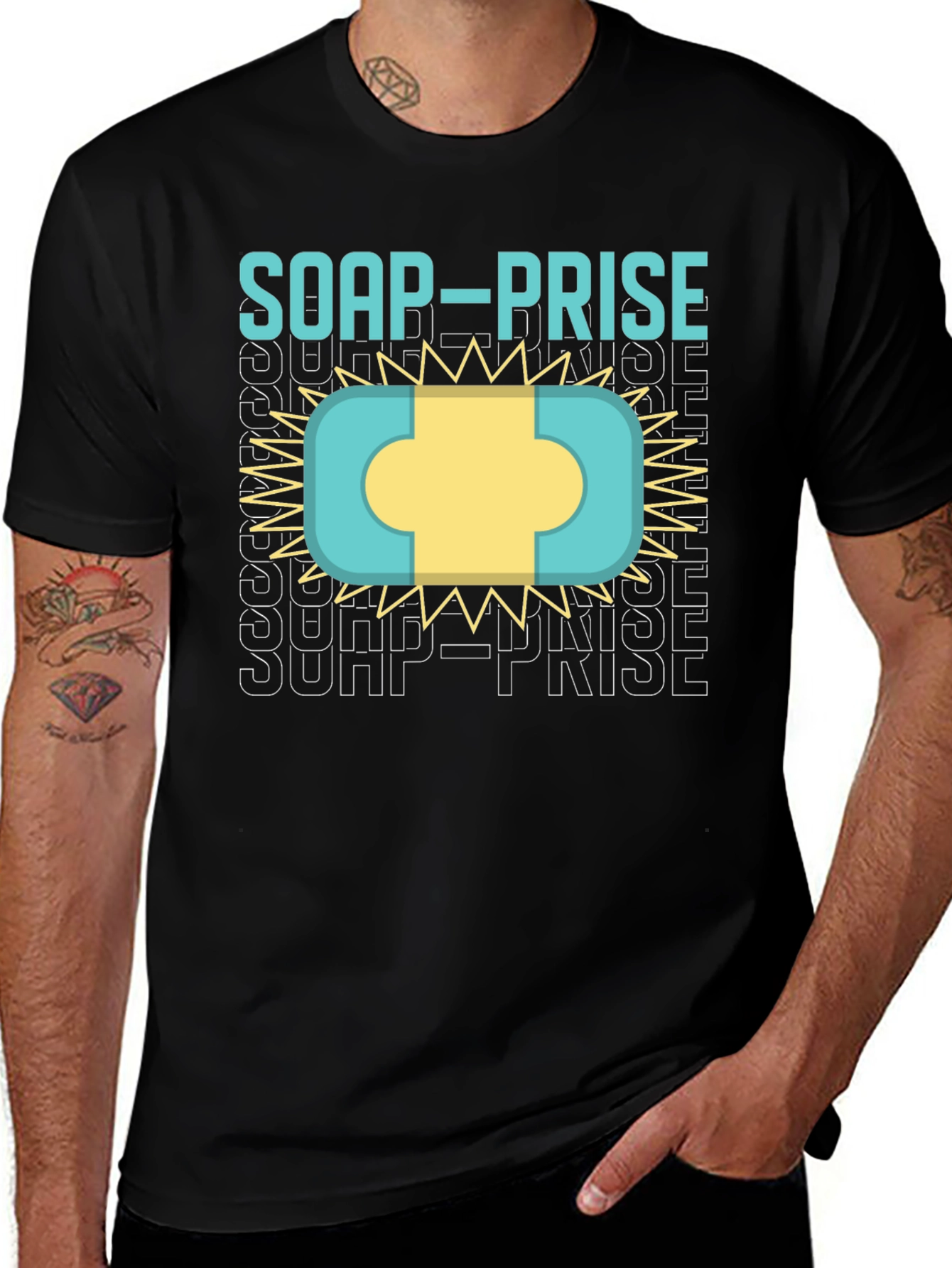 Soap-Prise Graphic T-Shirt