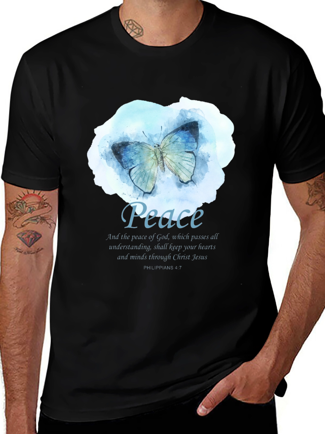 Peace Butterfly Christian T-Shirt