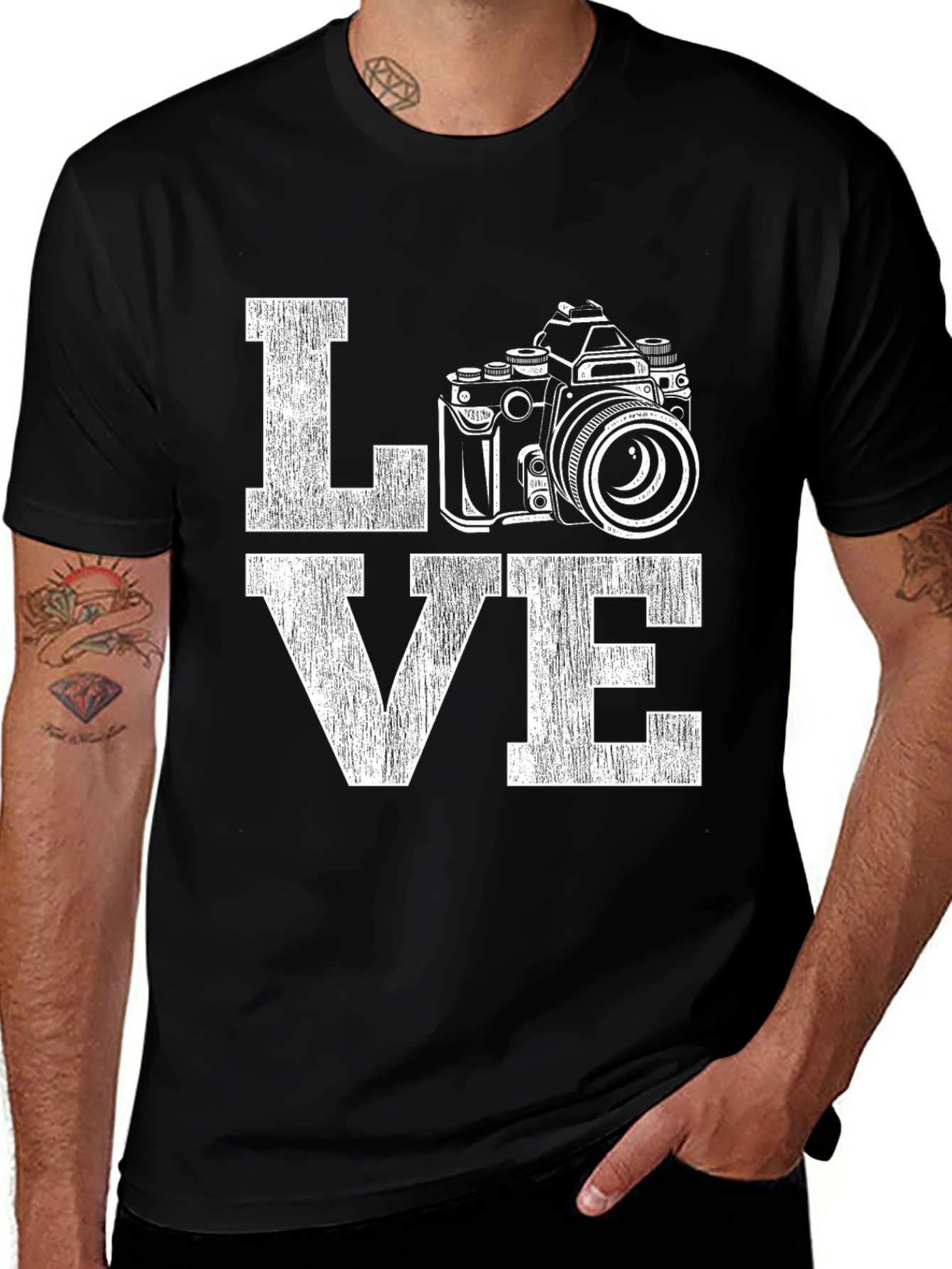 Variant 23 of Love Photography Black T-Shirt