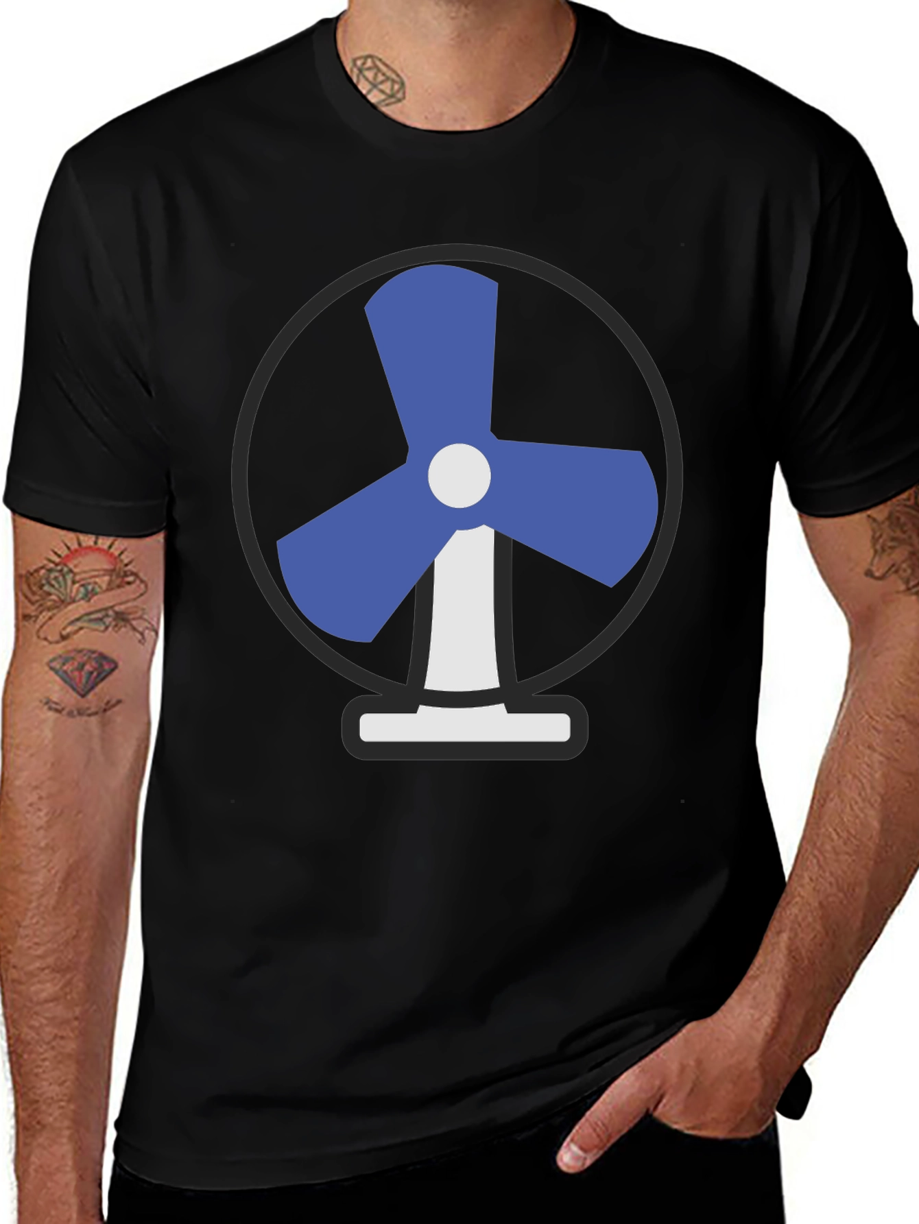 Variant 24 of Fan Graphic T-Shirt - Cool & Casual Black Tee