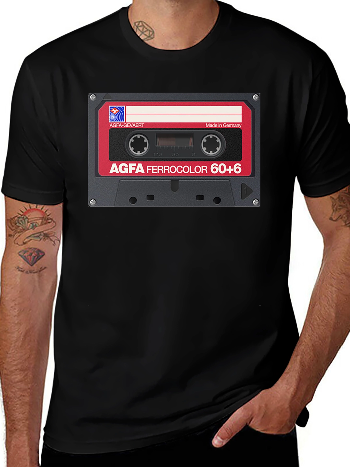 Variant 20 of Retro Cassette Tape Graphic T-Shirt