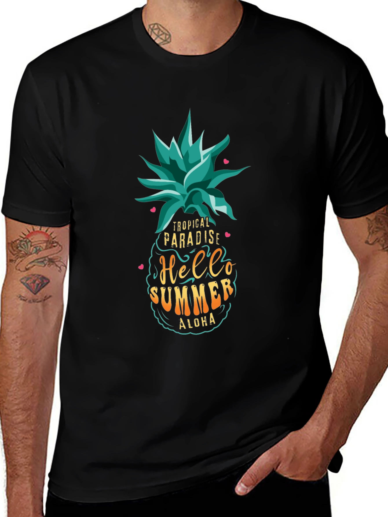 Tropical Paradise Summer T-Shirt - Aloha Vibes