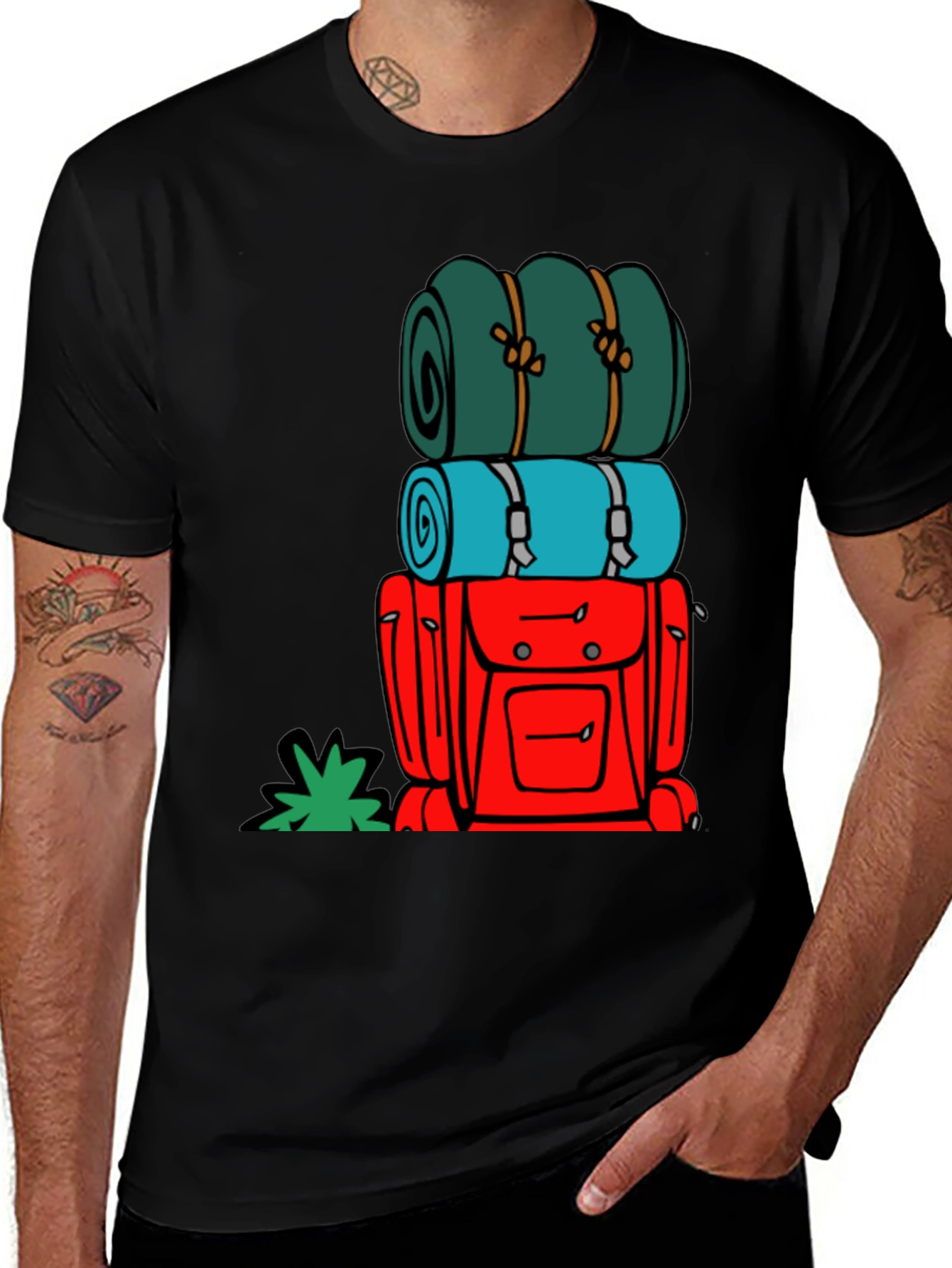 Variant 12 of Camping Backpack T-Shirt - Outdoor Adventure Tee