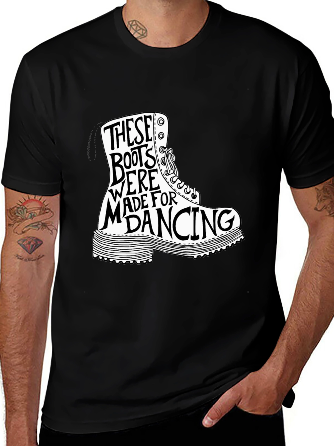 Variant 8 of These Boots Were Made for Dancing T-Shirt