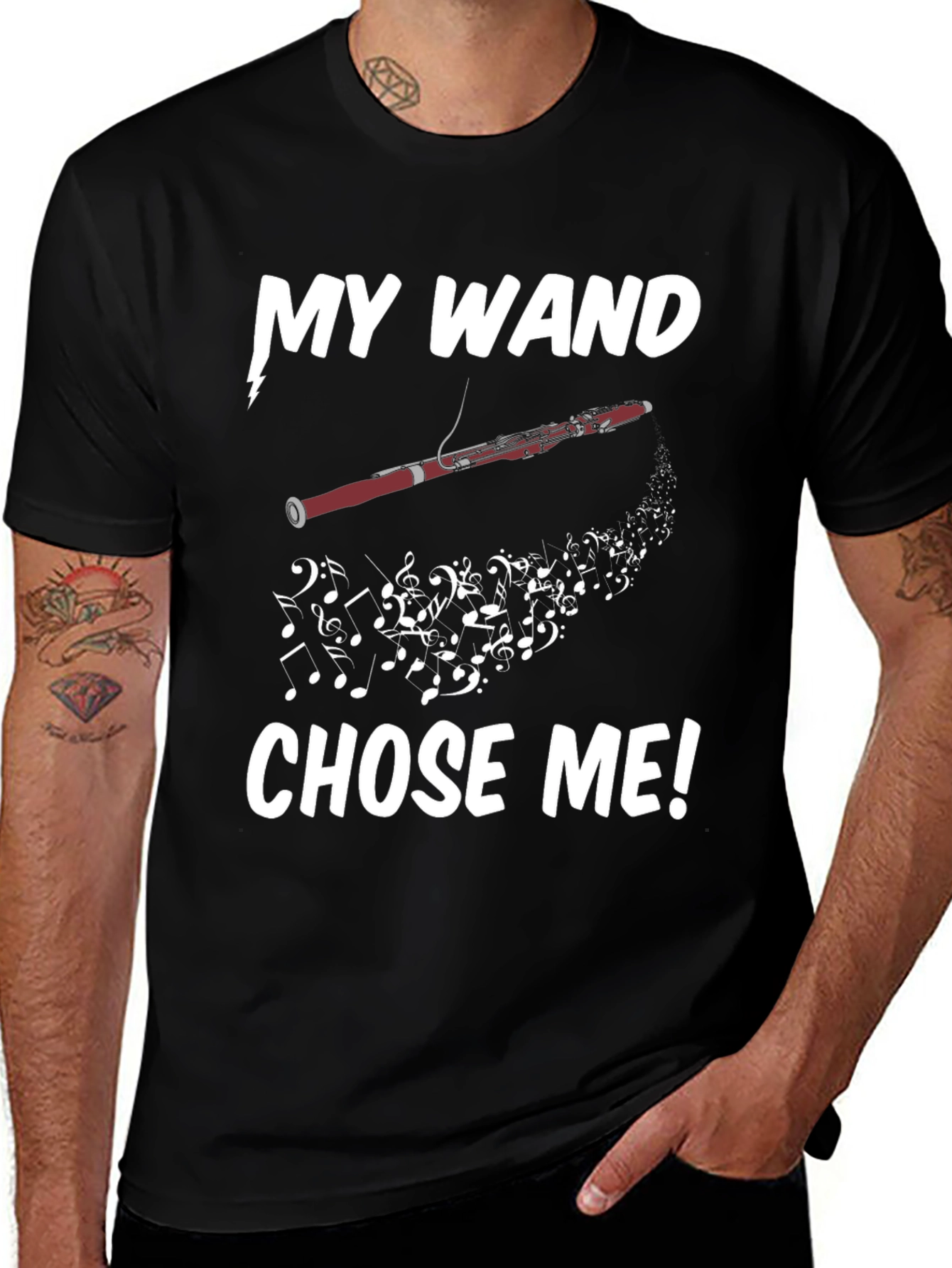 Variant 30 of My Wand Chose Me Bassoon T-Shirt