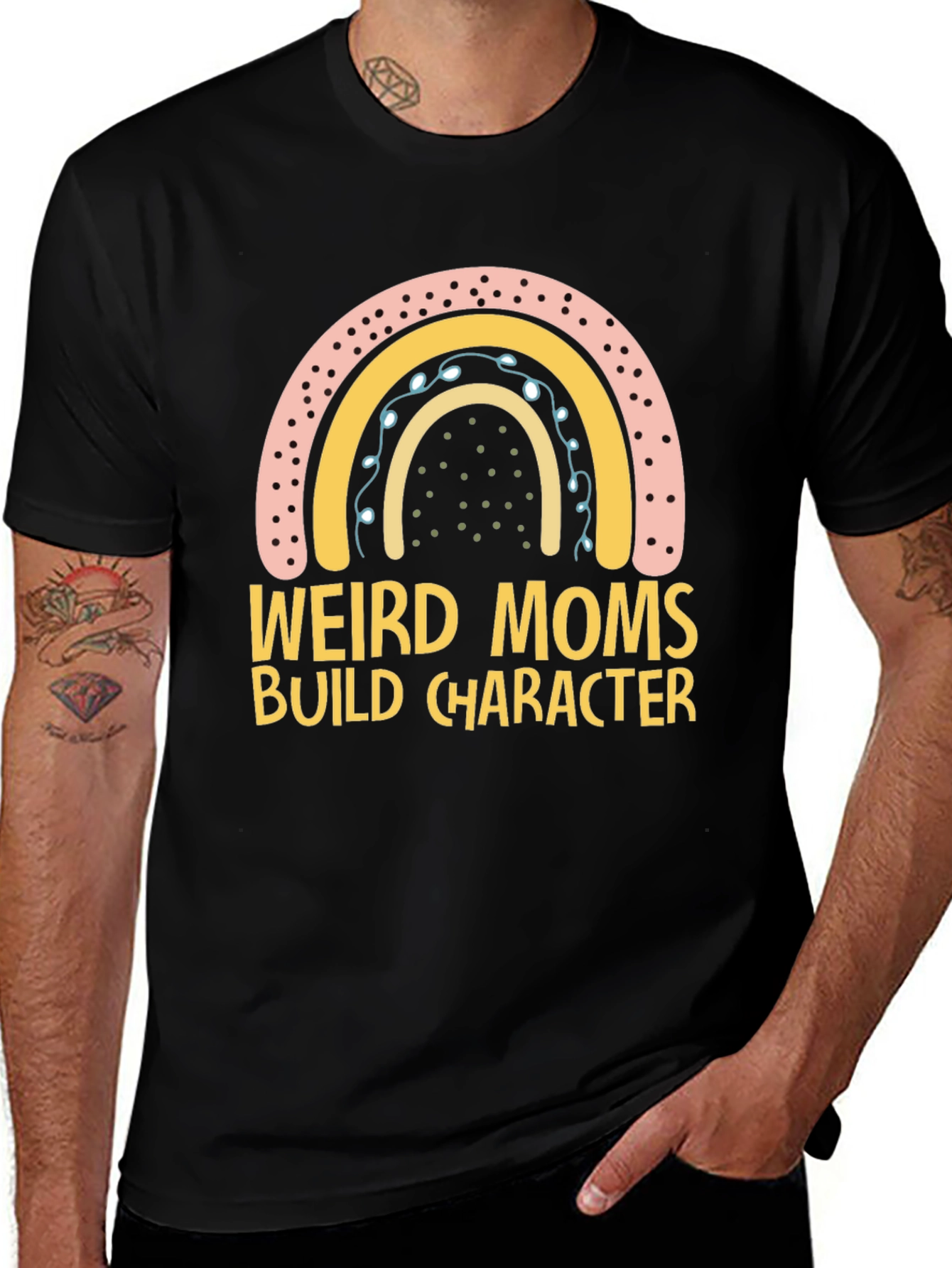 Variant 11 of Weird Moms Build Character T-Shirt
