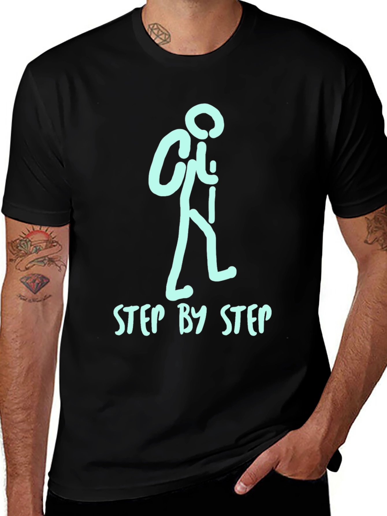 Step by Step Hiking Graphic Tee