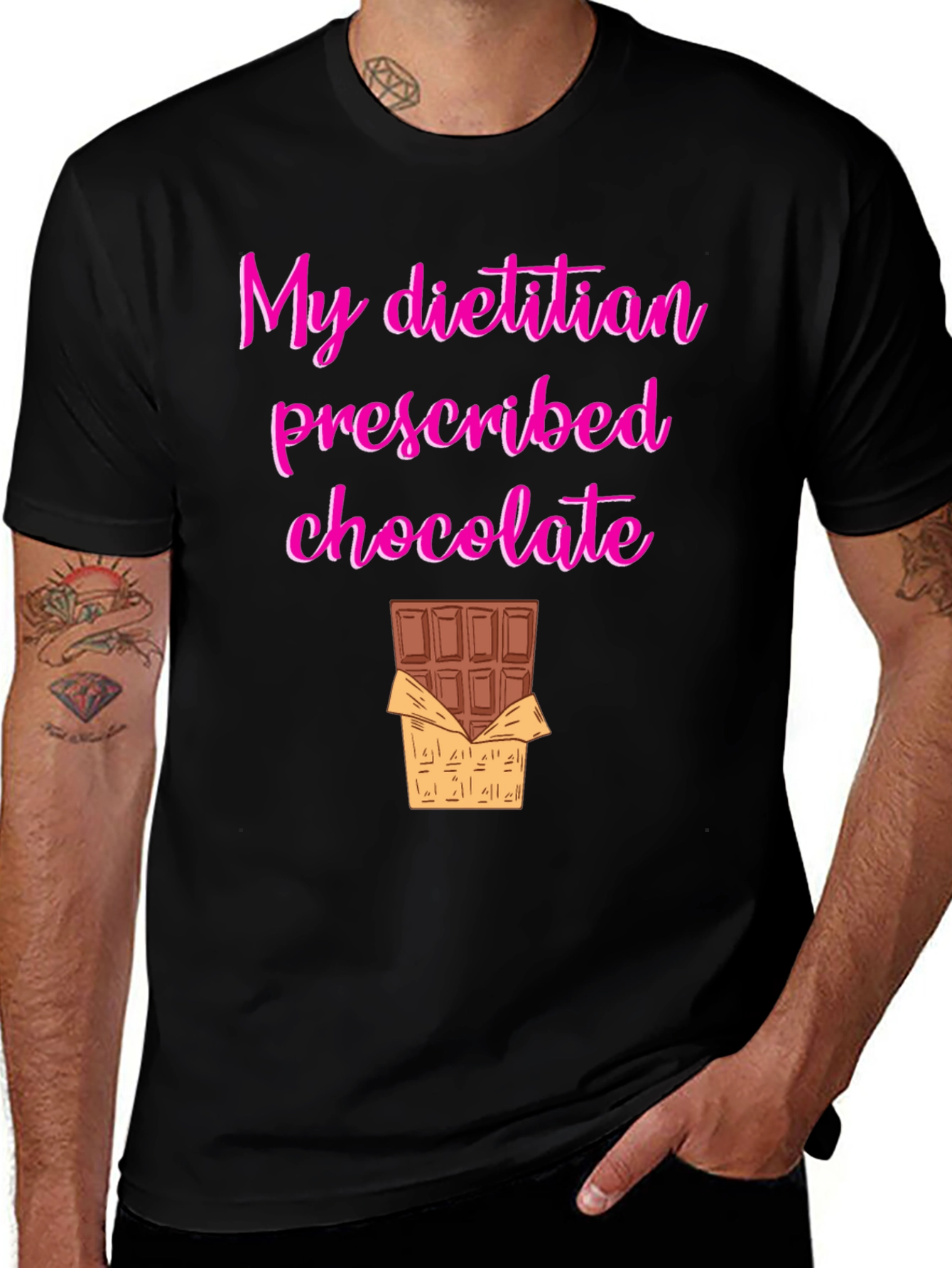 Variant 3 of Dietitian Prescribed Chocolate Graphic Tee
