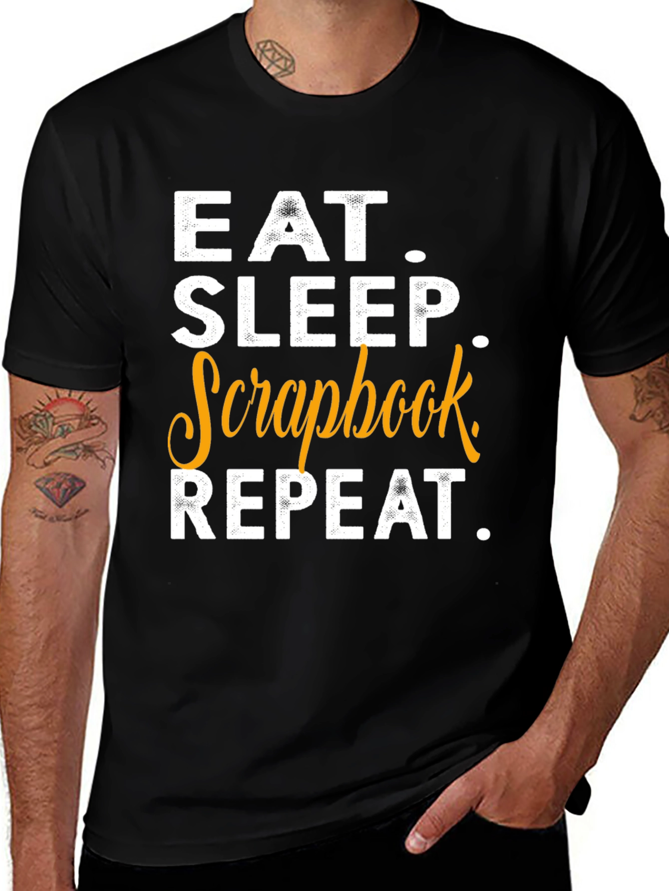 Variant 9 of Eat Sleep Scrapbook Repeat T-Shirt