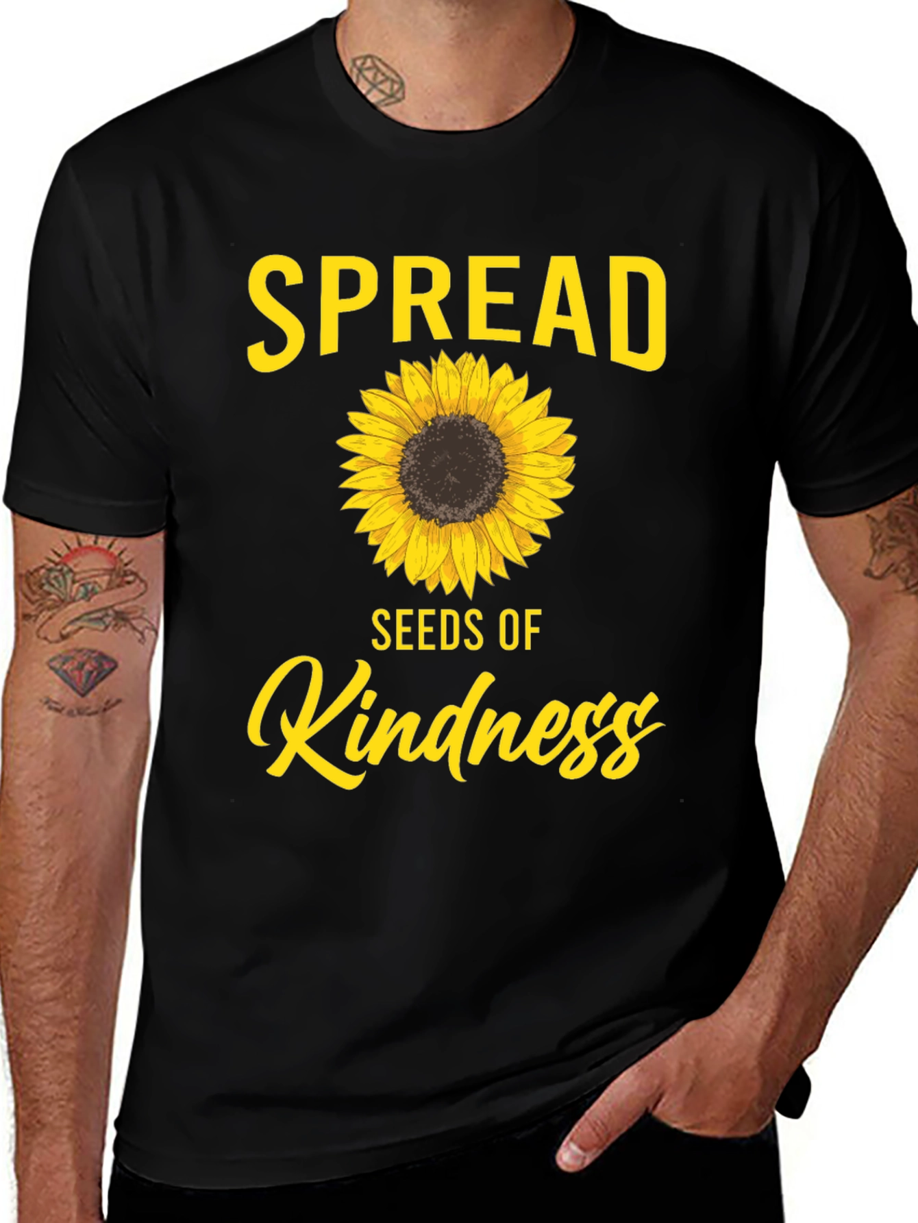 Variant 15 of Spread Kindness Sunflower Graphic T-Shirt