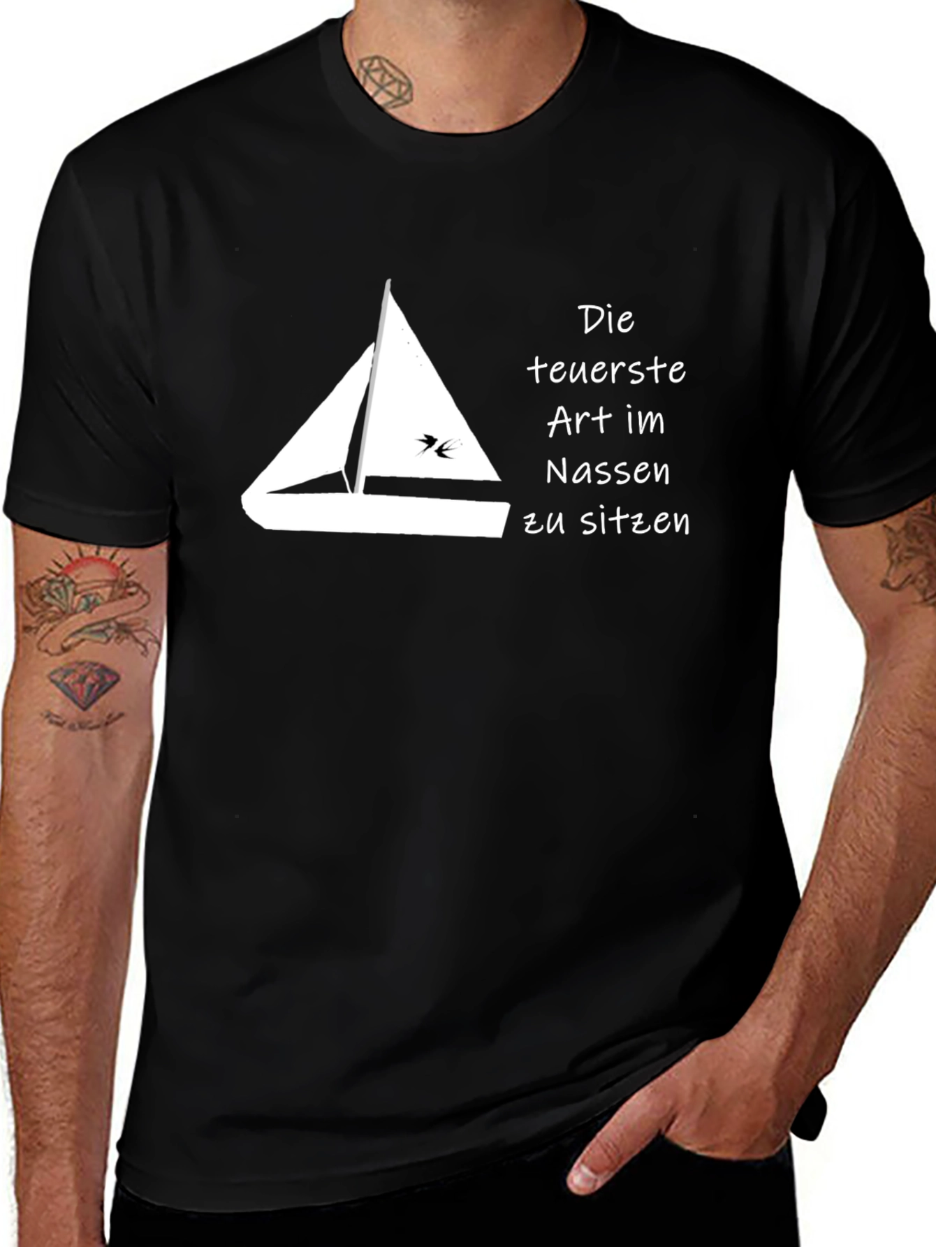 Sailboat Graphic Tee - "Most Expensive Way to Sit"