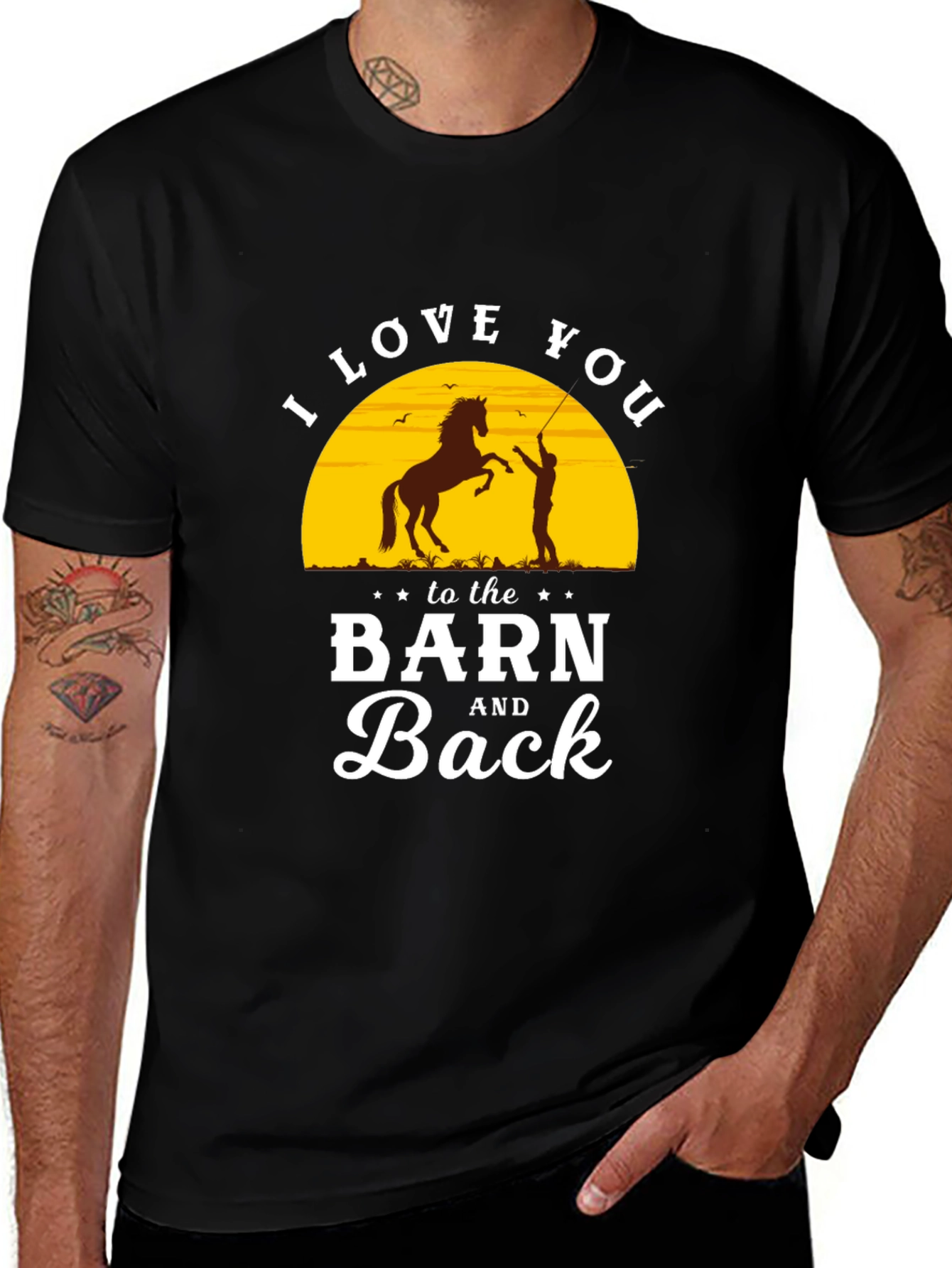 Variant 19 of I Love You to the Barn and Back Graphic Tee
